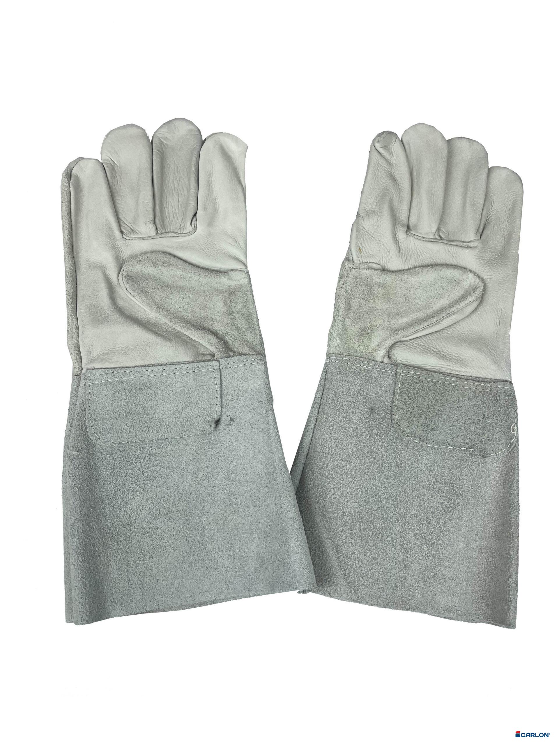 Lashandschoen splitleder 15cm kap XL/10