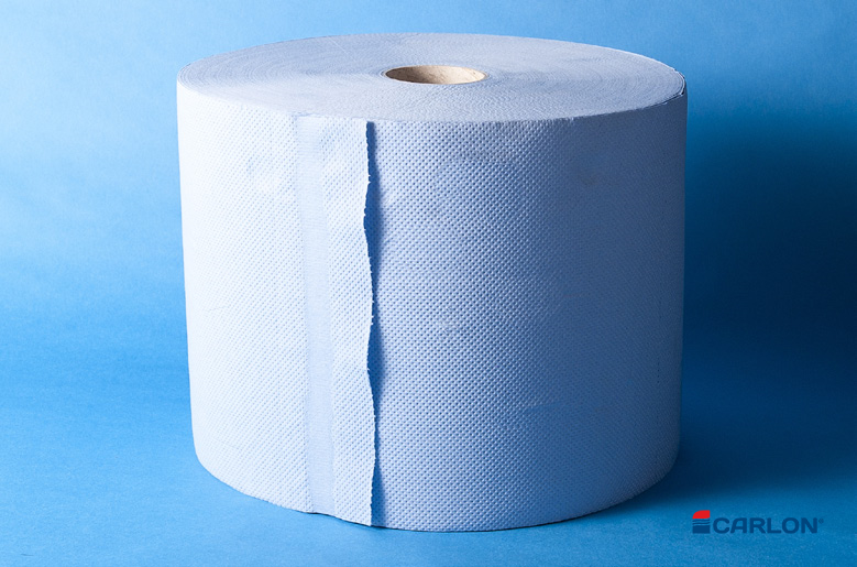 Poetspapier Sweeper Maxirol 3-laags blauw 30cmx190m (2st) - Afbeelding 2