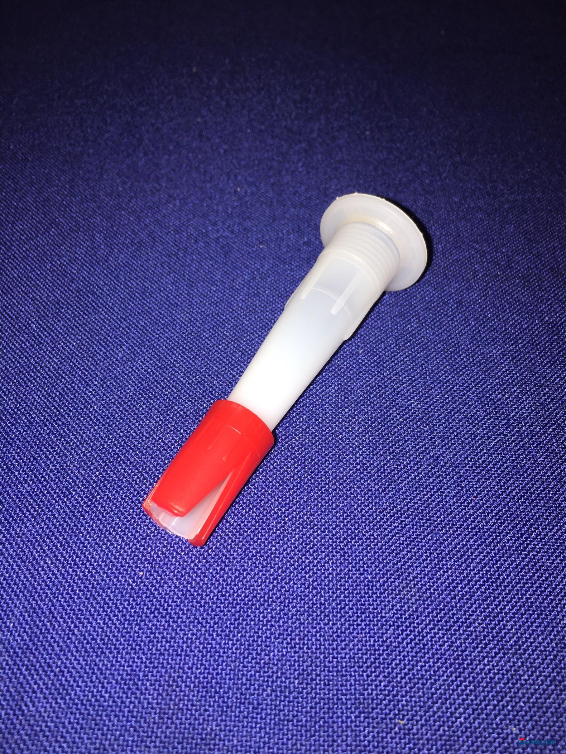 Mondstuk wit met rode versteller(10st)