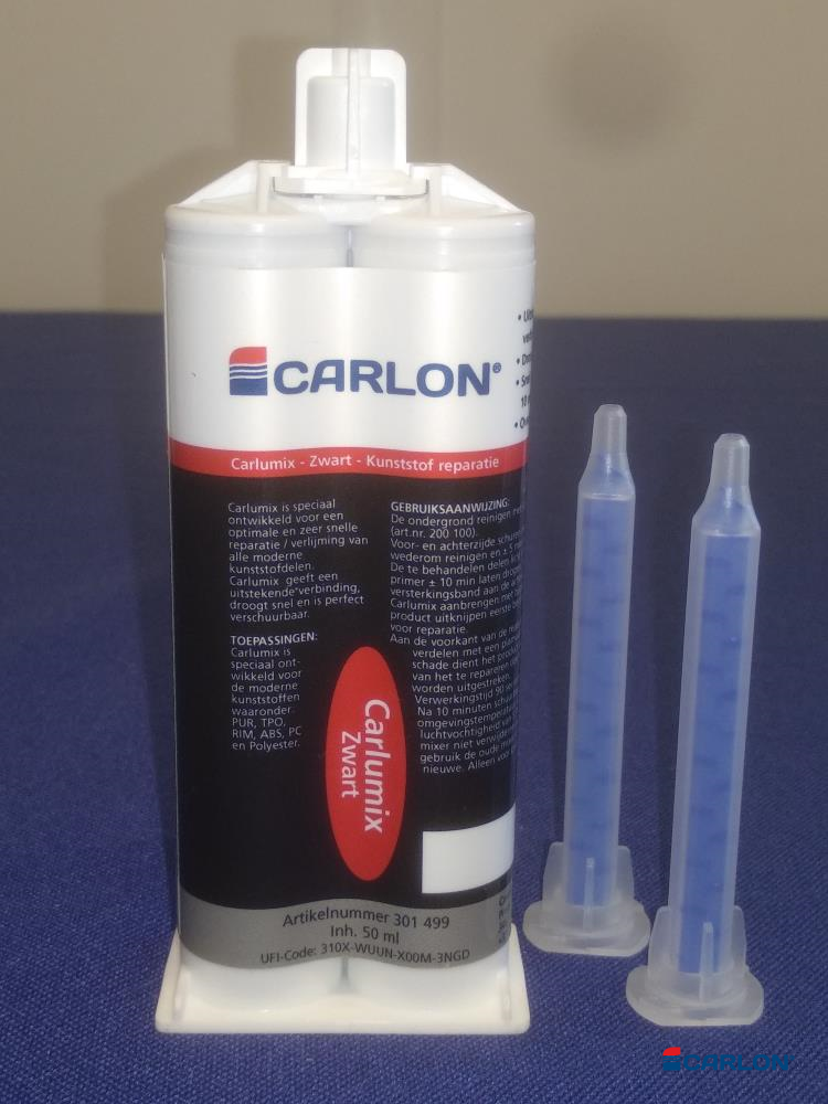 Carlumix 2-K Pu Premium zwart 50ml (90sec) - Afbeelding 2