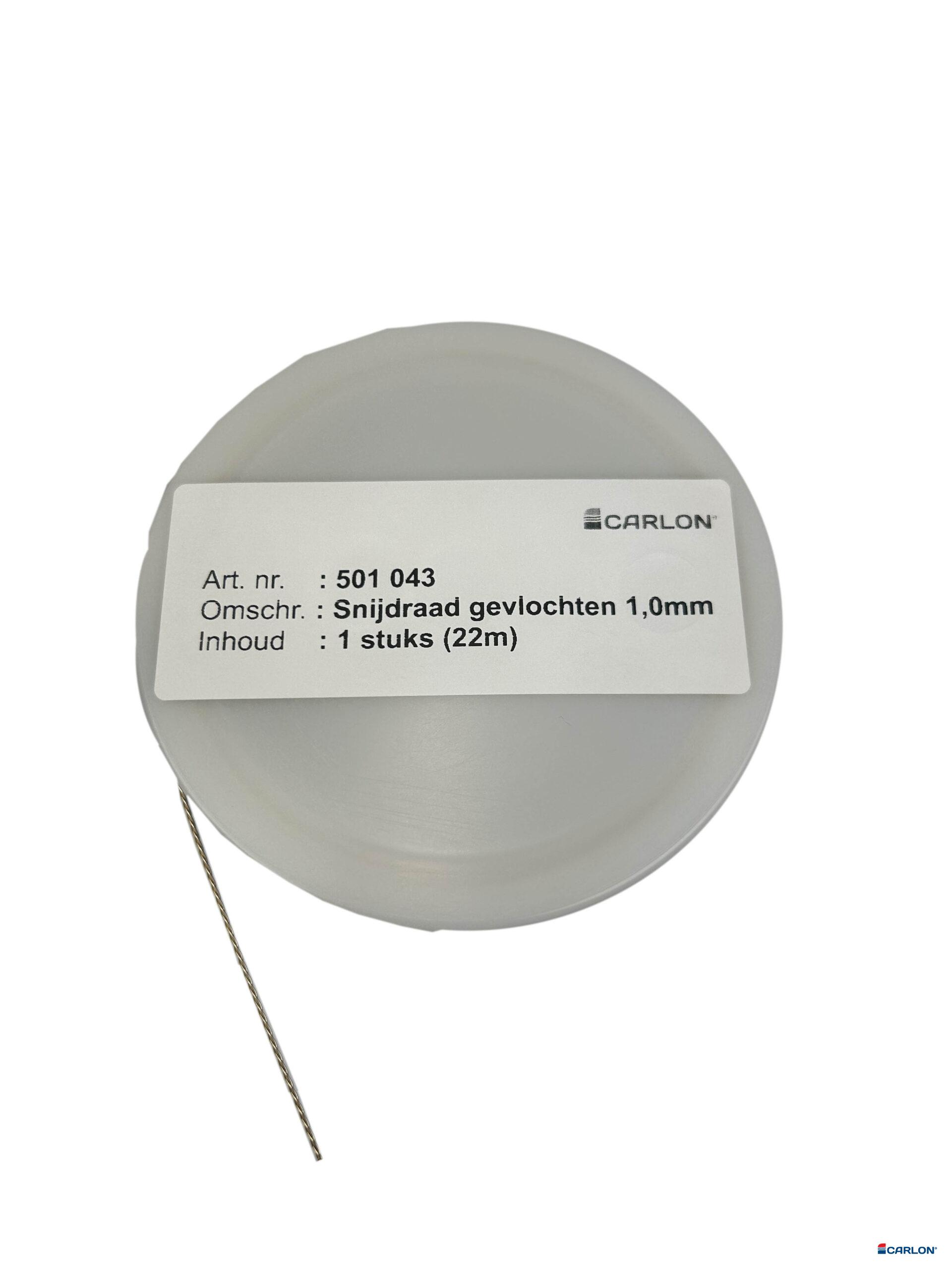 Snijdraad gevlochten 0,8mm op spoel (22m) - Afbeelding 2
