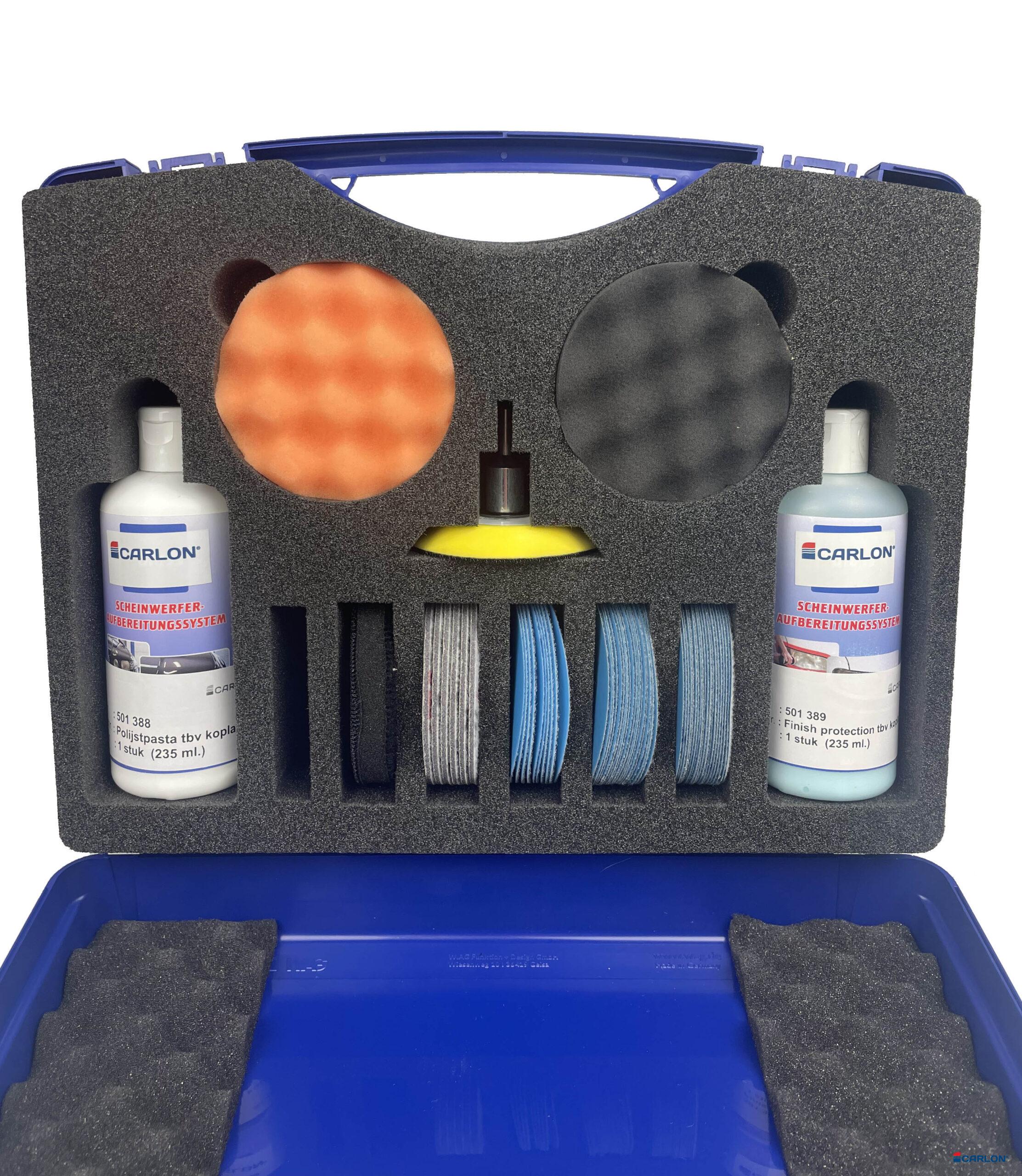 Koplamp Polijst Set KPS-295 in koffer - Afbeelding 2