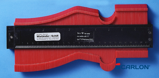 Naaldsjabloon kunststof met magneet 250mm - Afbeelding 3