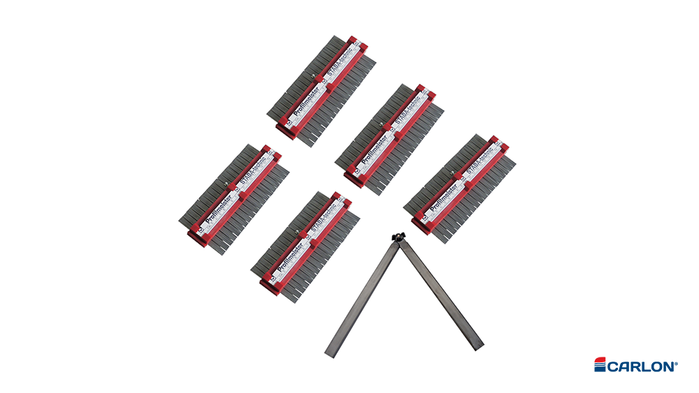 Naaldsjabloonset metaal koppelbaar tot 1m (5-dlg)