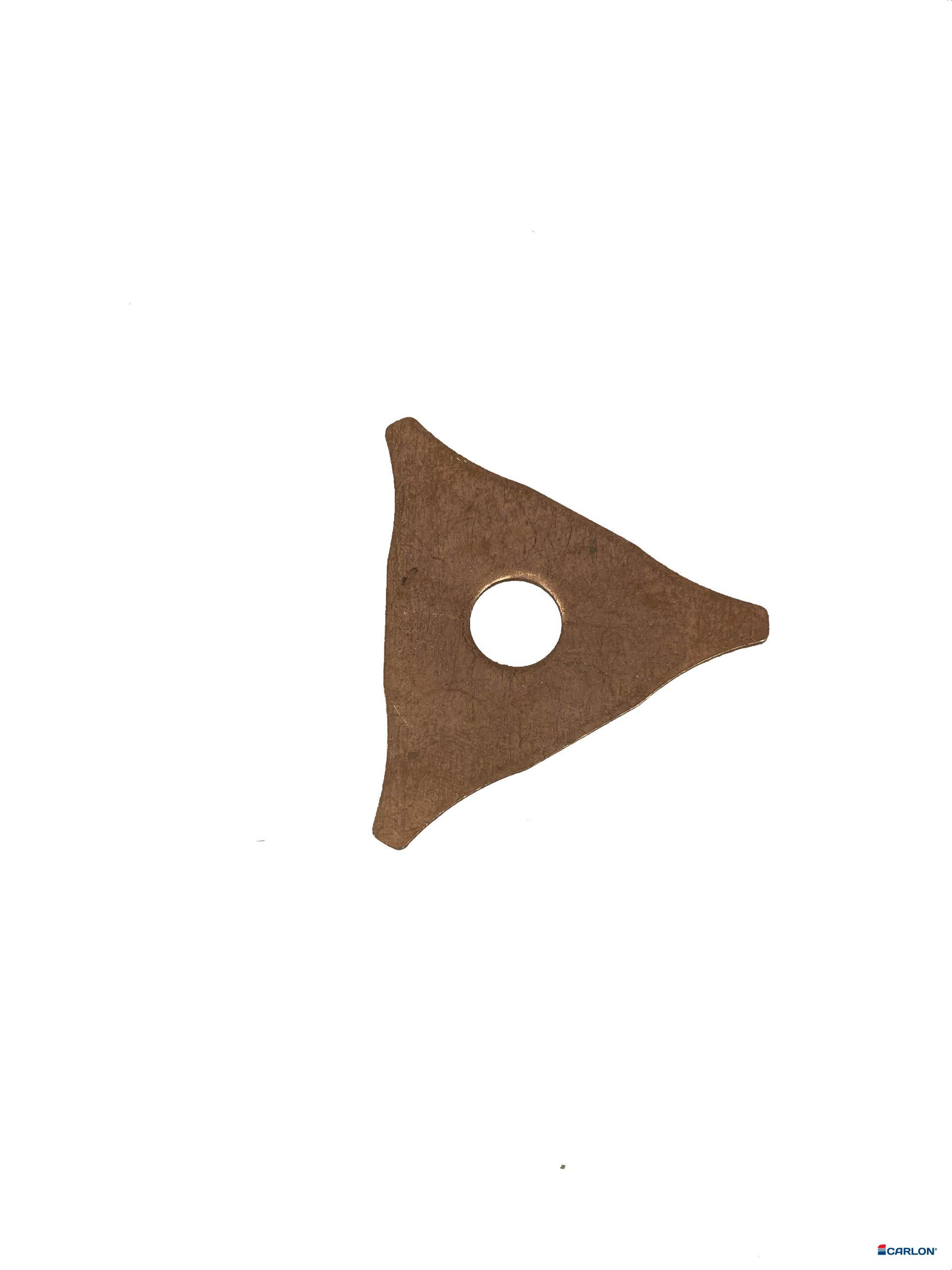 Aanlasdriehoek verkoperd 10mm Carlon (20st)