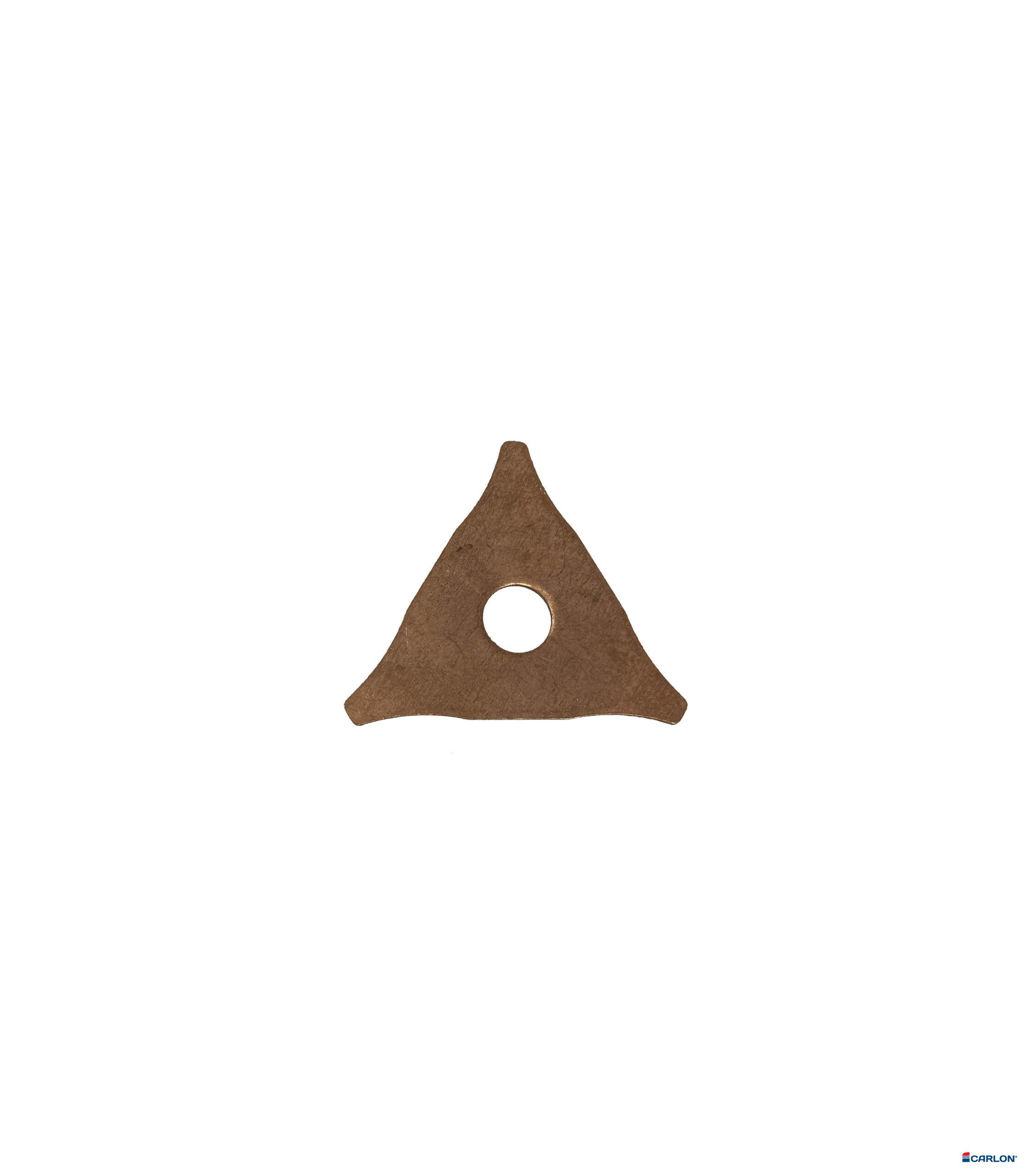 Aanlasdriehoek verkoperd 10mm Carlon (20st)