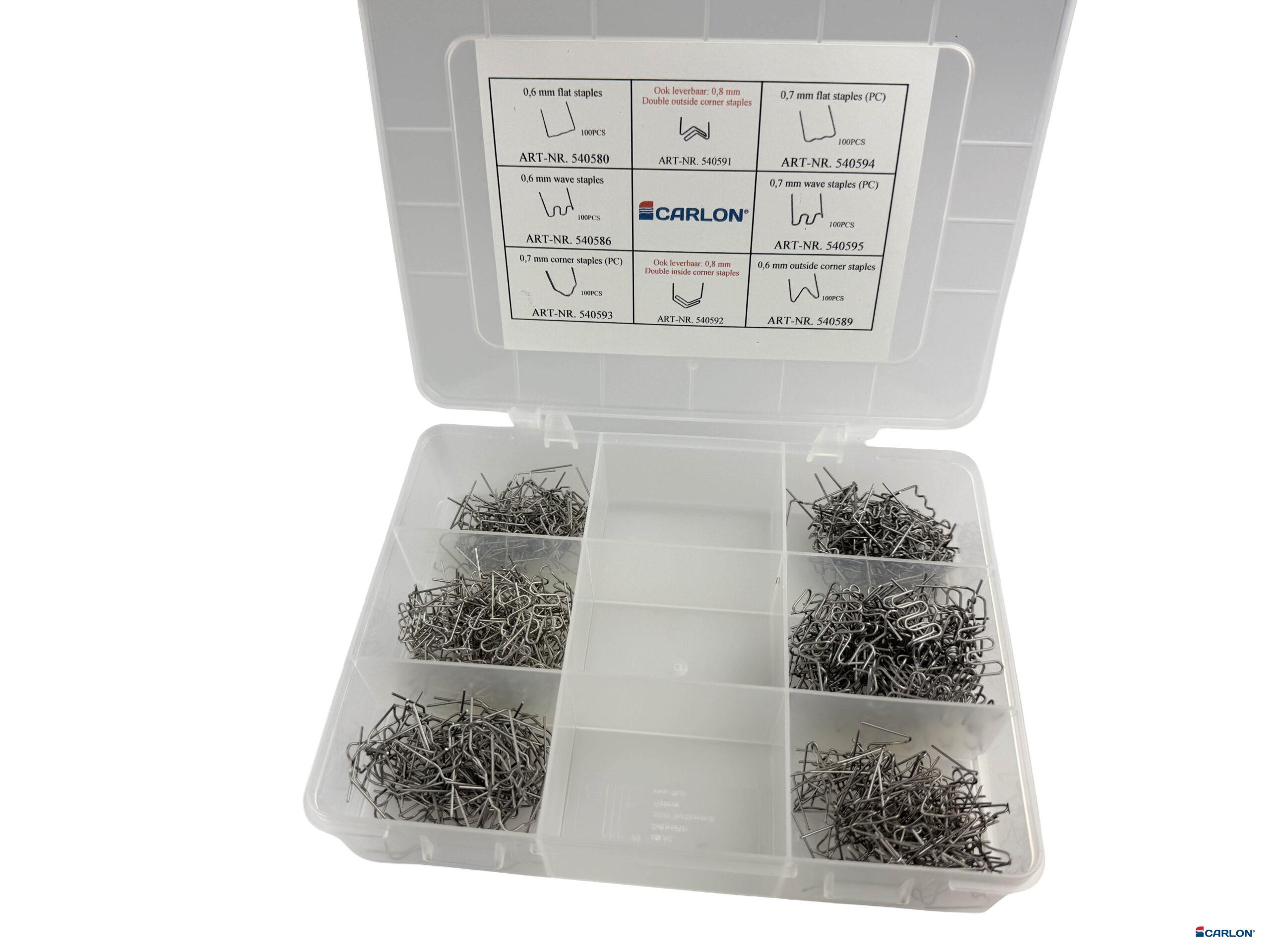 Assortiment nietjes 0.7 in Brake-a-way tbv Hot Stapler (600st)