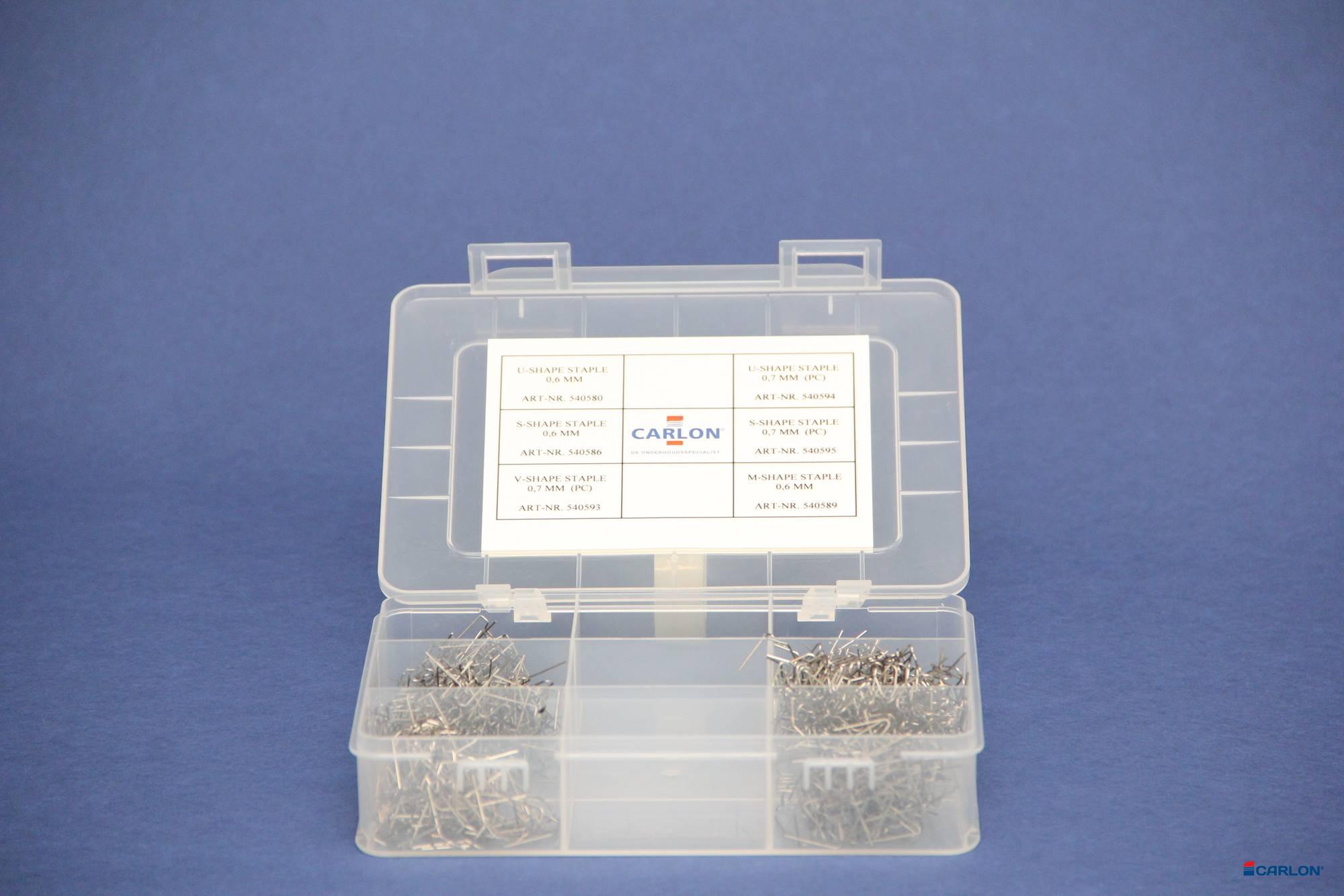 Assortiment nietjes 0.7 in Brake-a-way tbv Hot Stapler (600st)