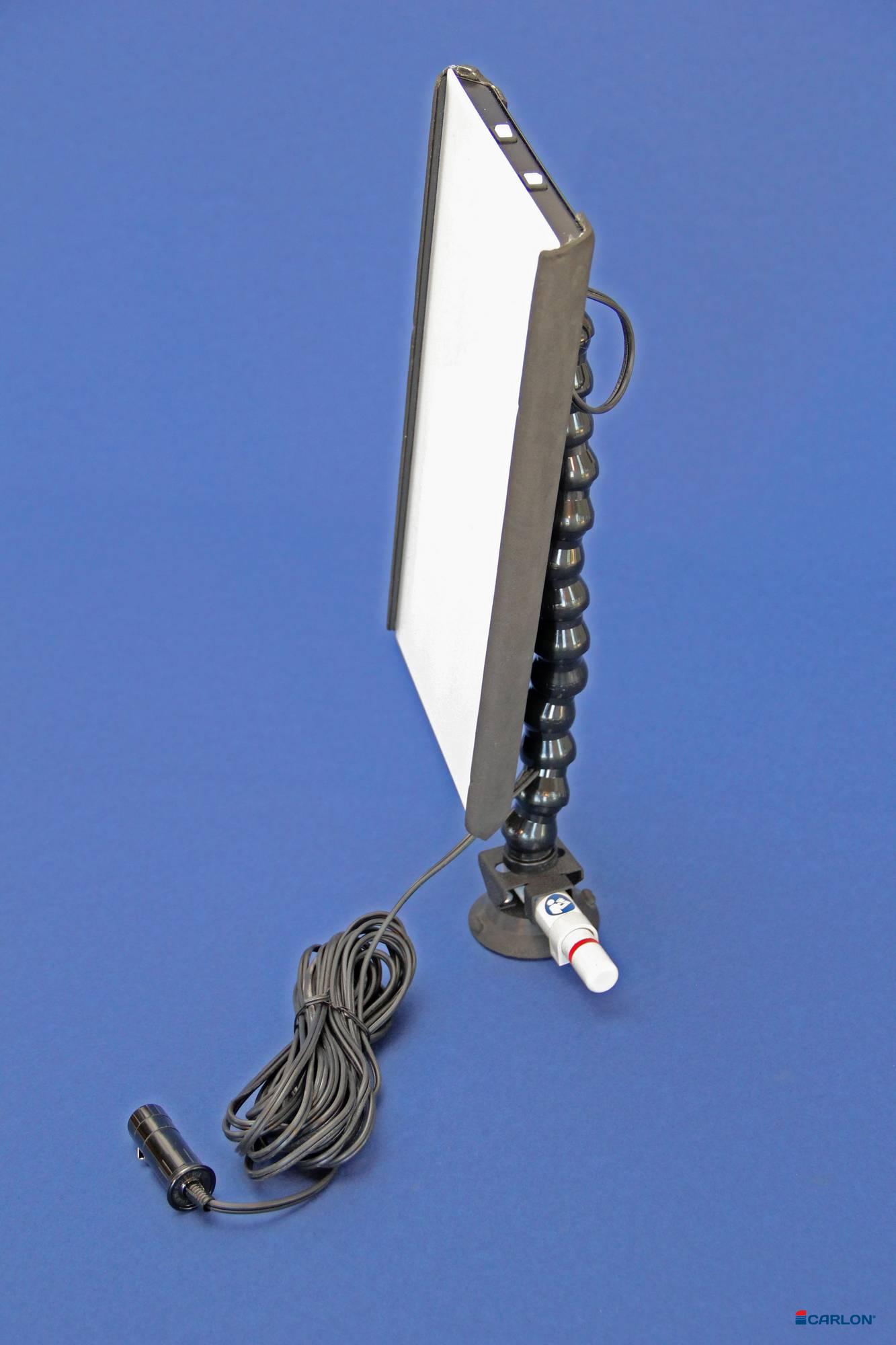 LED lamp wit-geel-wit met zuignap en dimmer (12V)