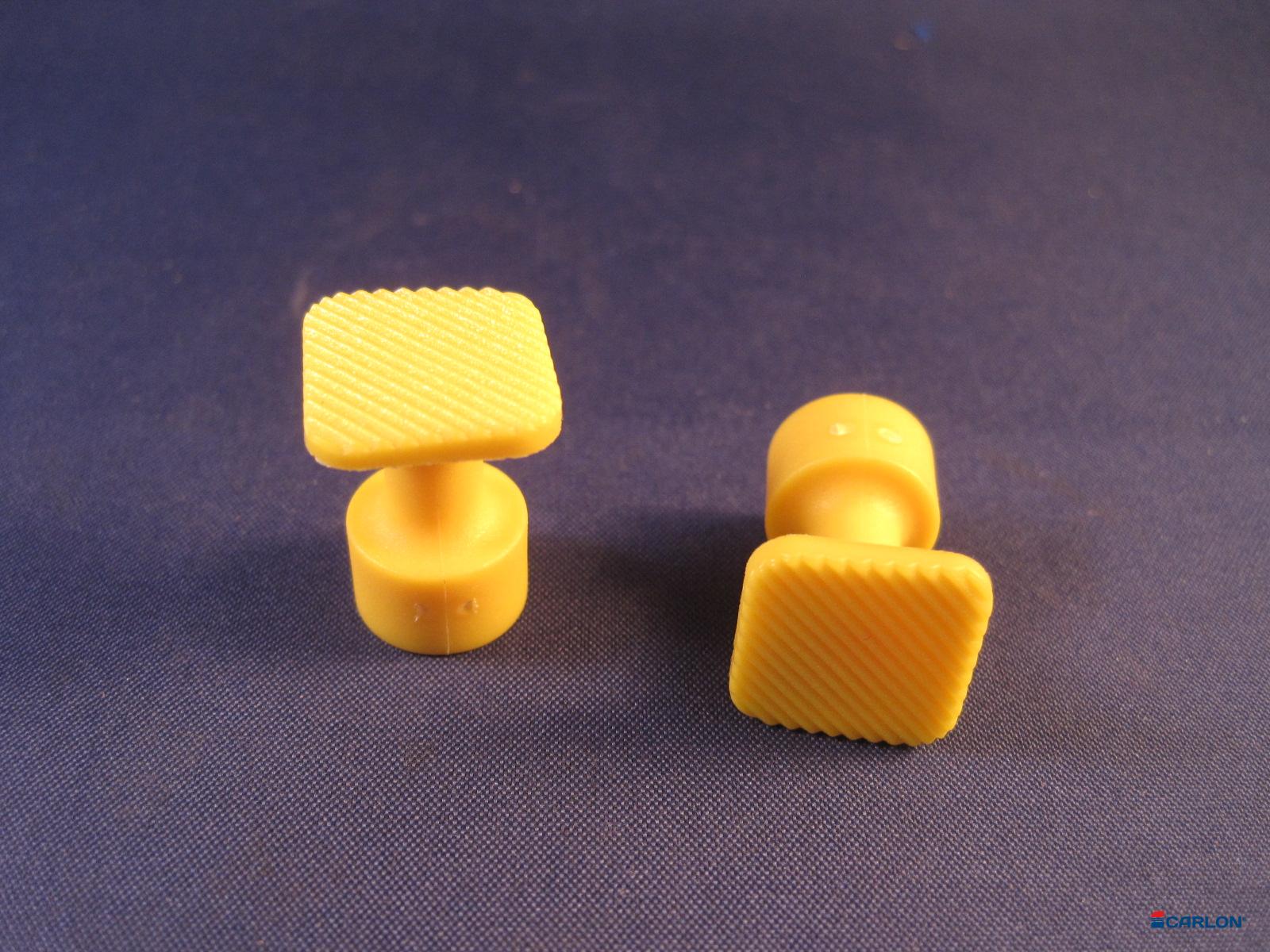 Lijmadapter 12x12 geel striped (5st)