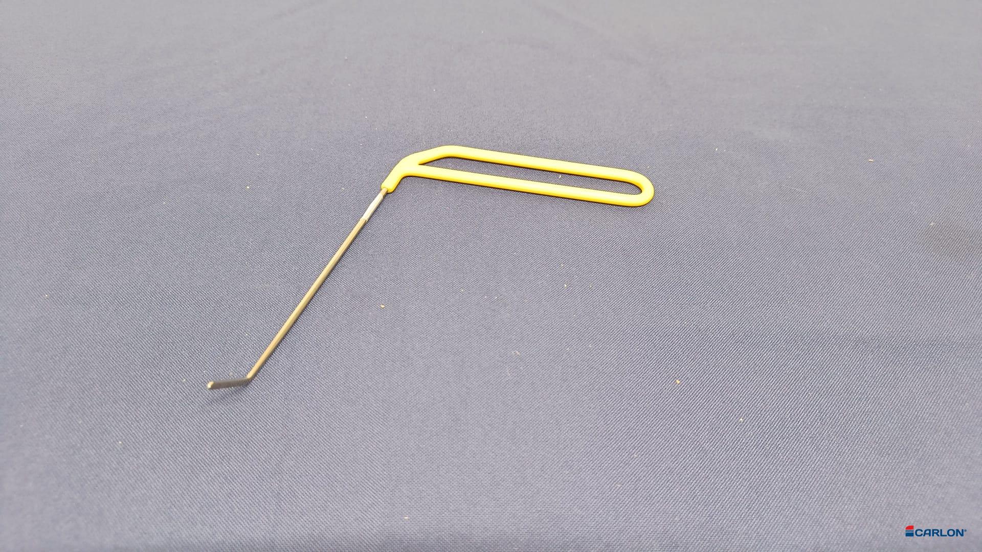 Uitdeukijzer 180 Twister 3,2x203mm 25mm Toe 45º geel Left