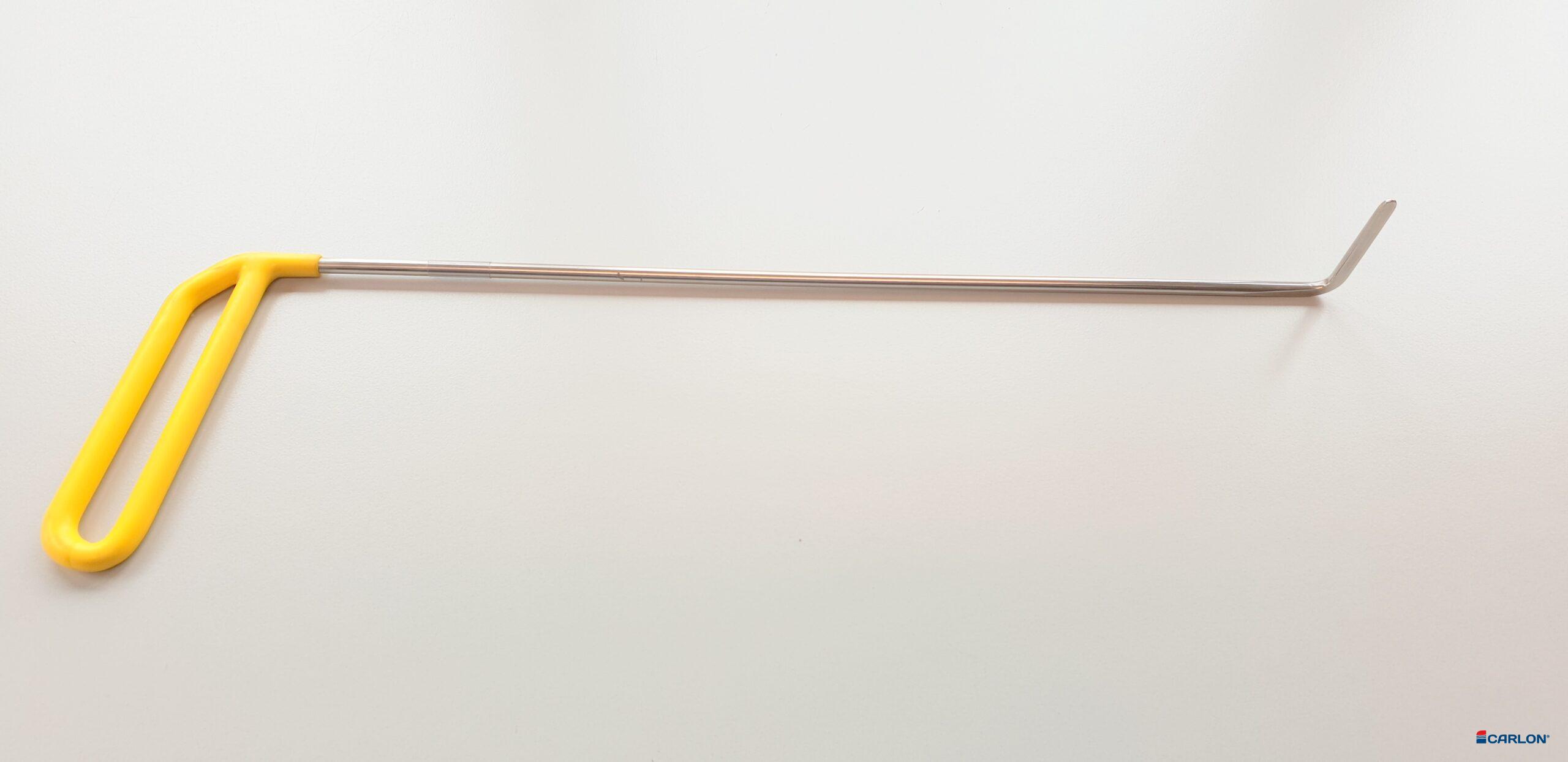Uitdeukijzer 243 420mm 90º right geel