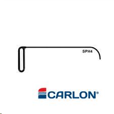 Uitdeukijzer zwart SPH4 18"x1"x2½" Curved flag