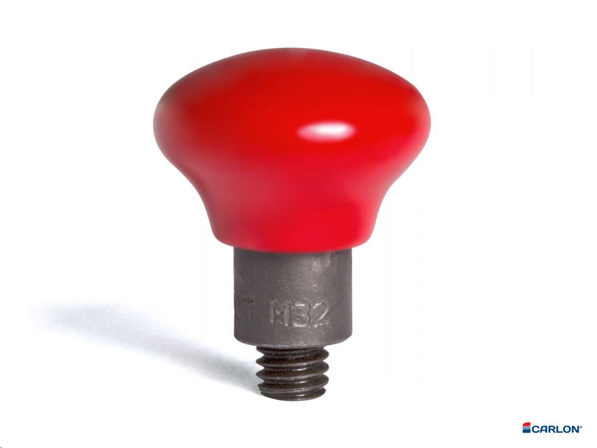 Reserve tip metaal 5/16" rode PVC Mushroom M32R