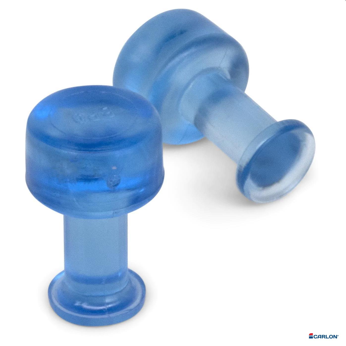 Clear Blue tab smooth rond 9mm (5st)