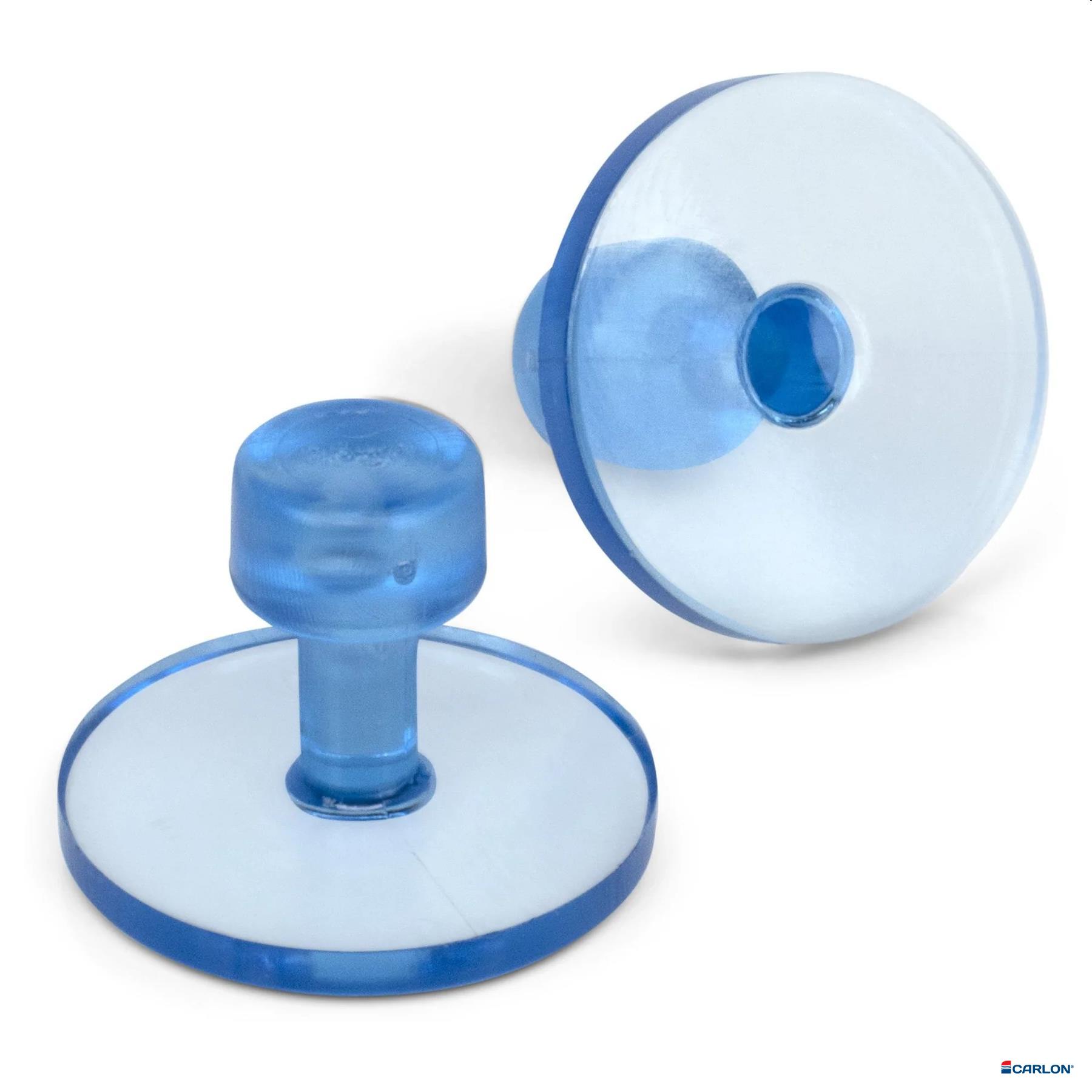 Clear Blue tab smooth rond 30mm (5st)