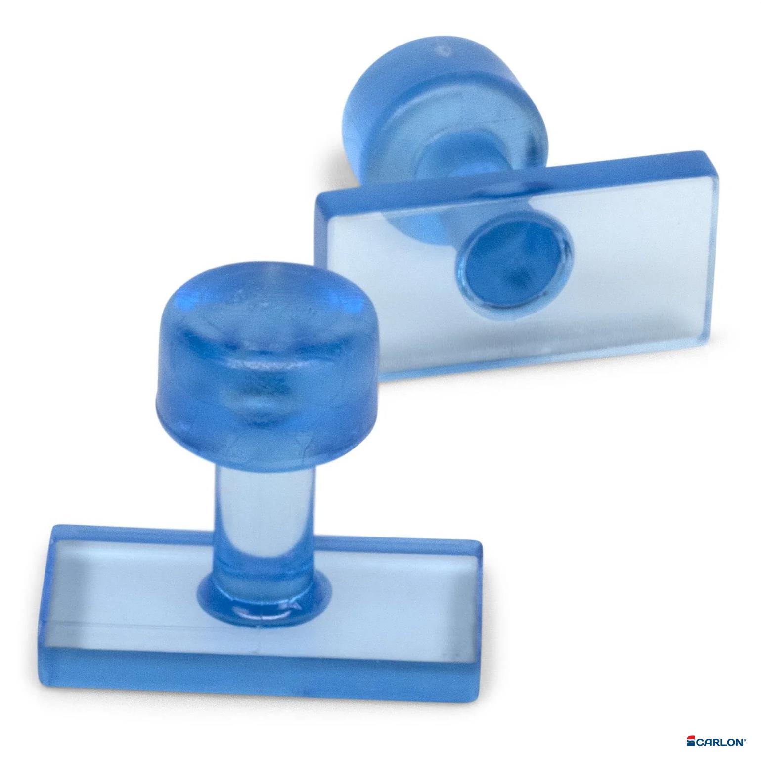 Clear Blue tab smooth rechthoek 26x12mm (5st)