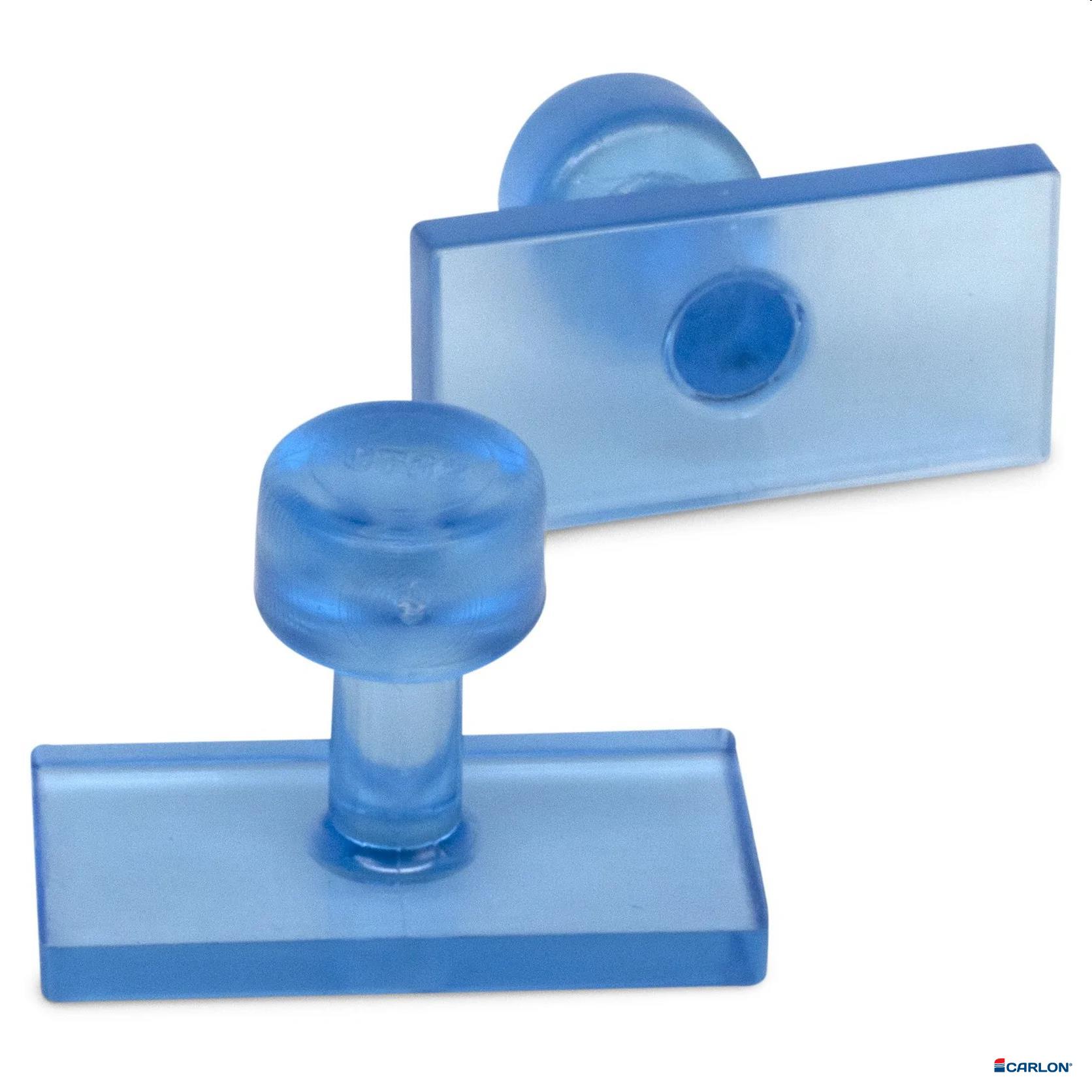Clear Blue tab smooth rechthoek 32x16mm (5st)