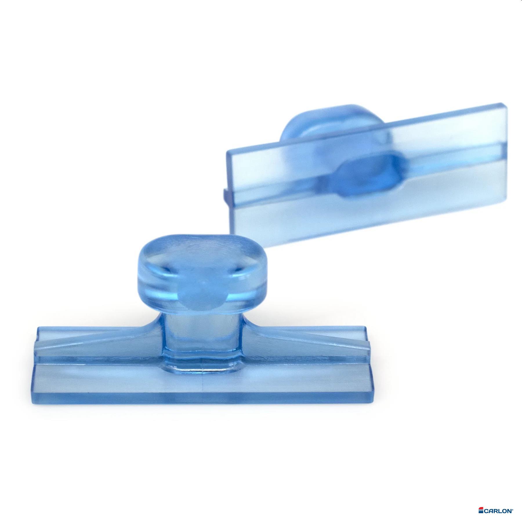 Clear Blue tab smooth rechthoek 51x18mm (5st)