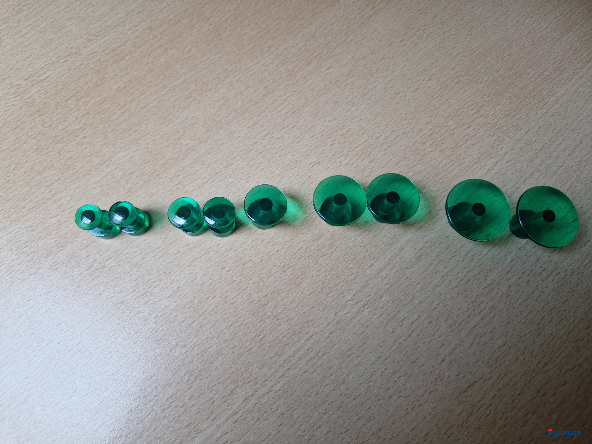 Clear Green tab smooth round variatiepak Pro-line (9st)