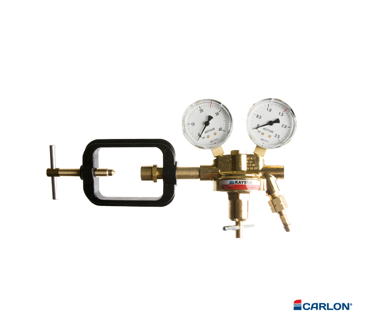 Reduceerventiel Acetyleen 0-1,5 bar beugelaansluiting - Afbeelding 3