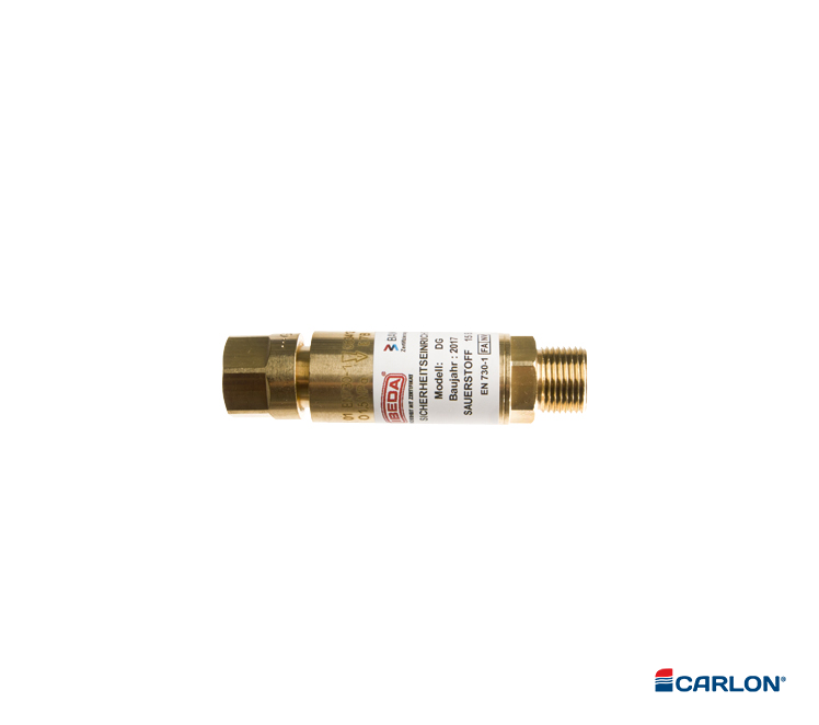 Explosiezekering voor zuurstof 3/8" blauw