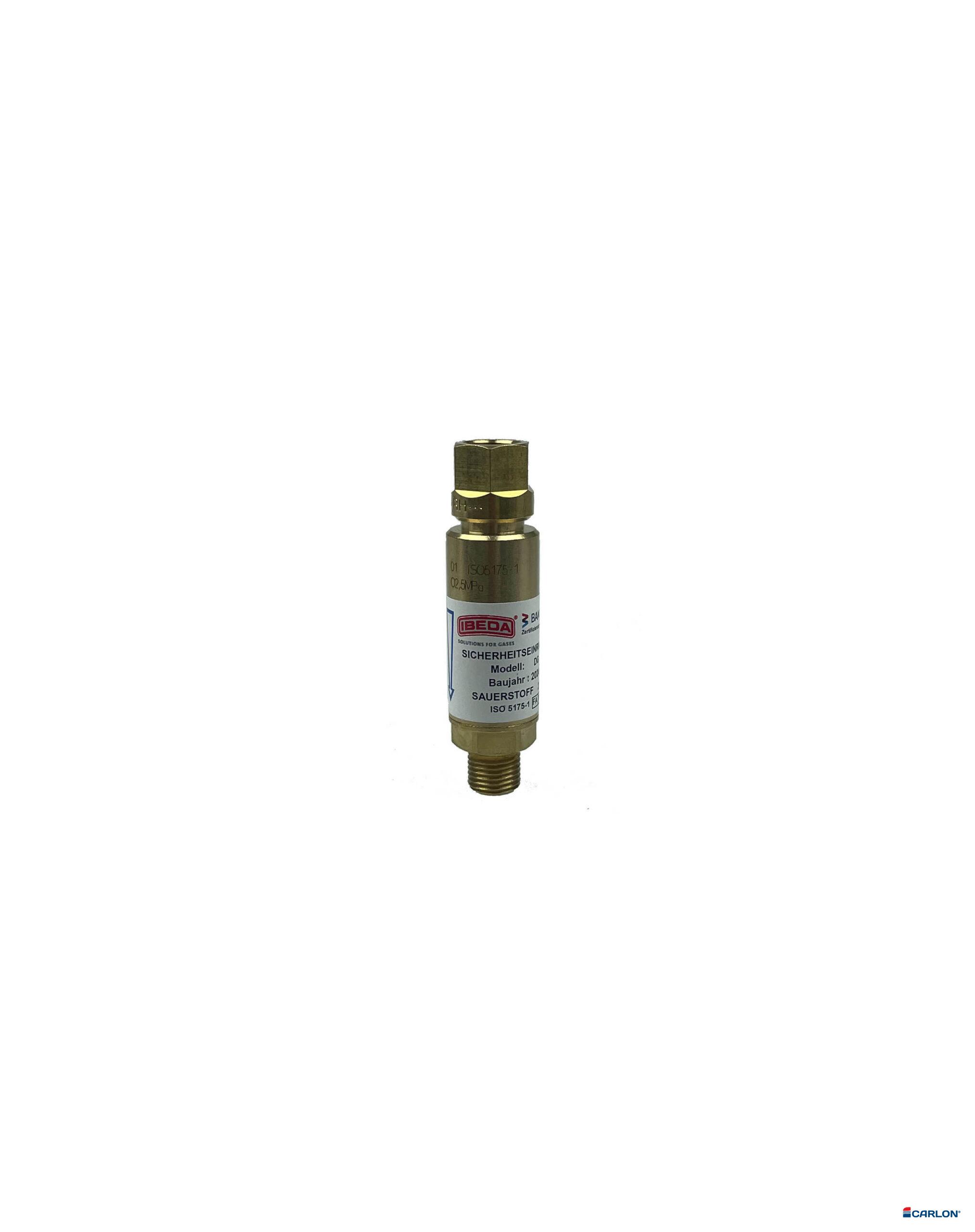 Explosiezekering voor acetyleen/propaan 3/8" rood