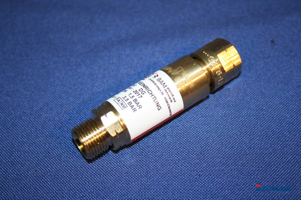 Explosiezekering voor acetyleen/propaan 3/8" rood - Afbeelding 2