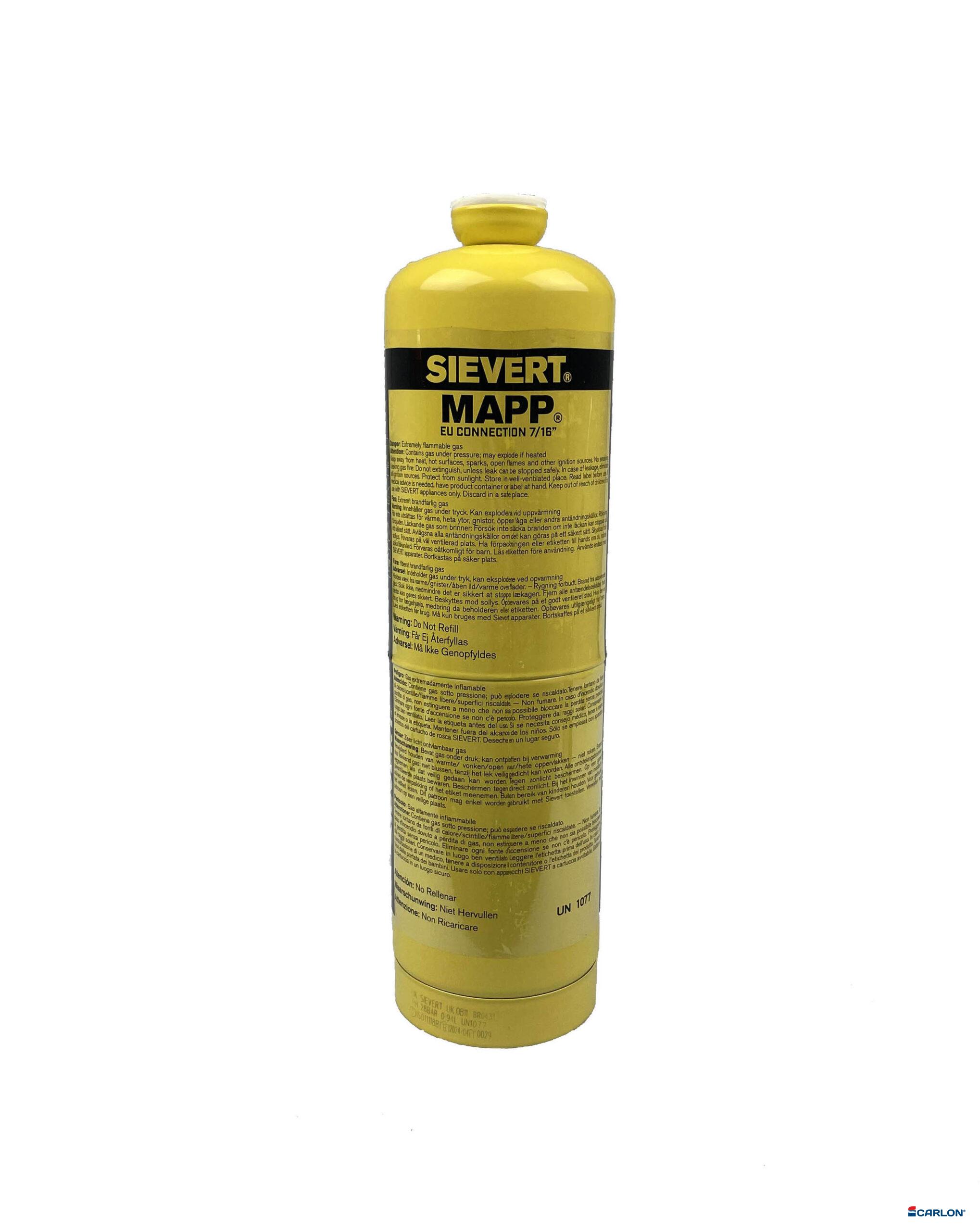 Gaspatroon met buitendraad tbv Ultramapp brander 788ml