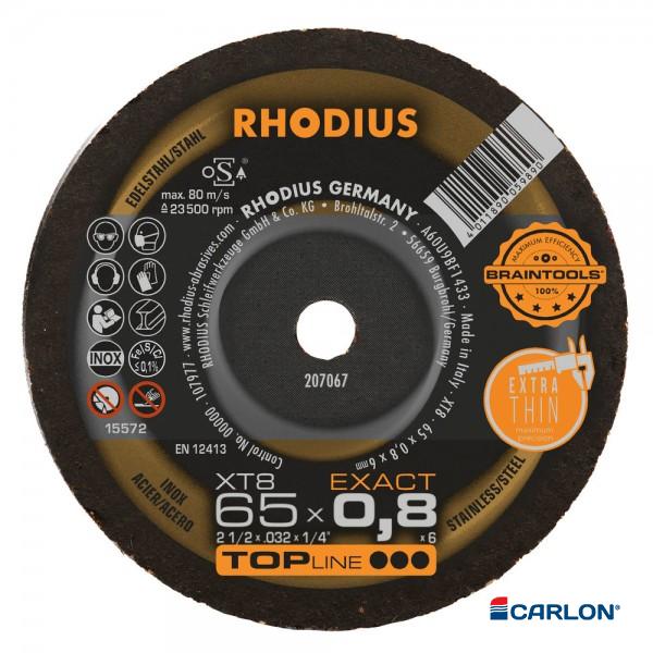 Doorslijpschijf RVS 65x0,8x6,0mm