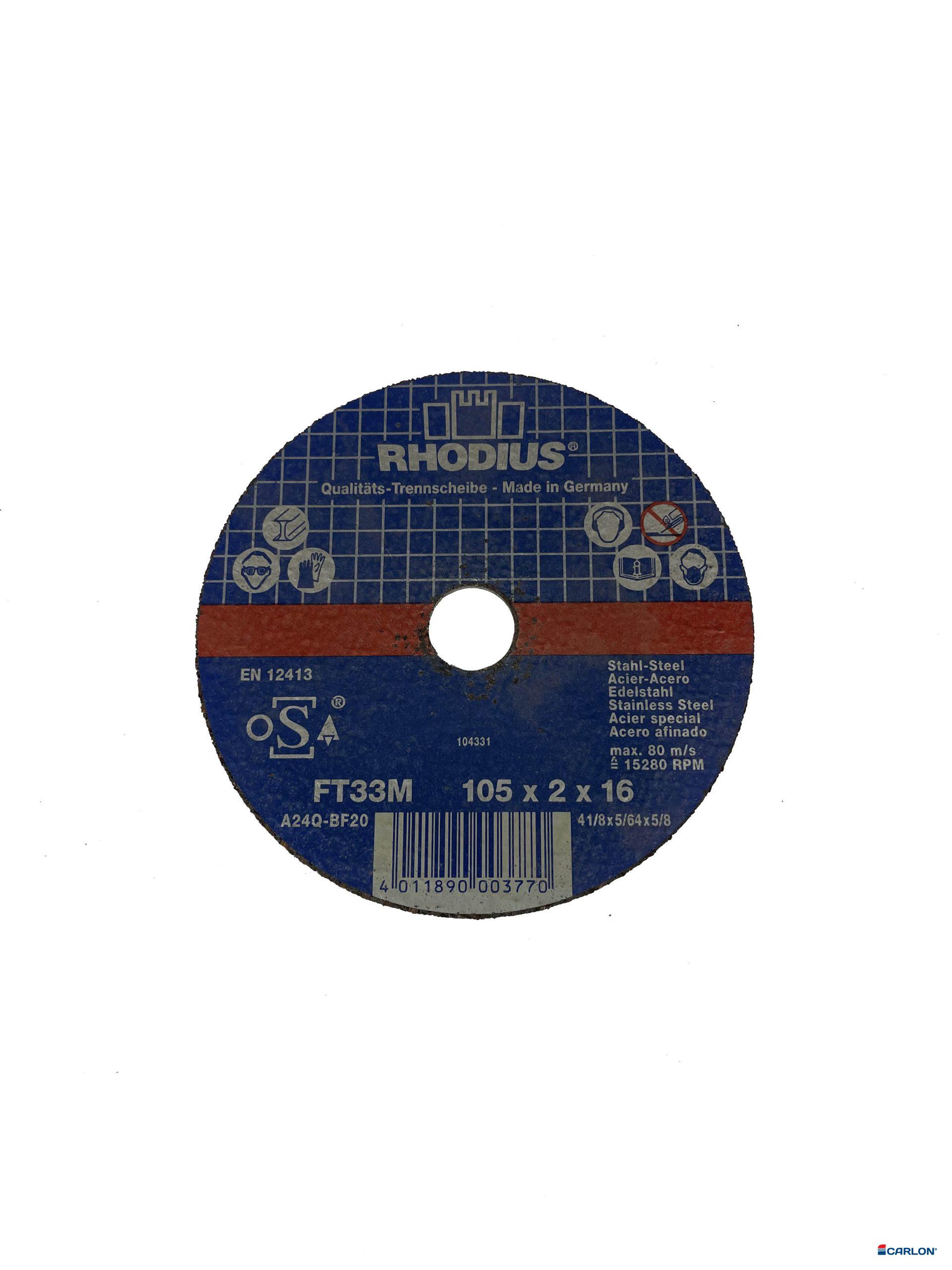 Doorslijpschijf metaal 105x2,0x16,0mm