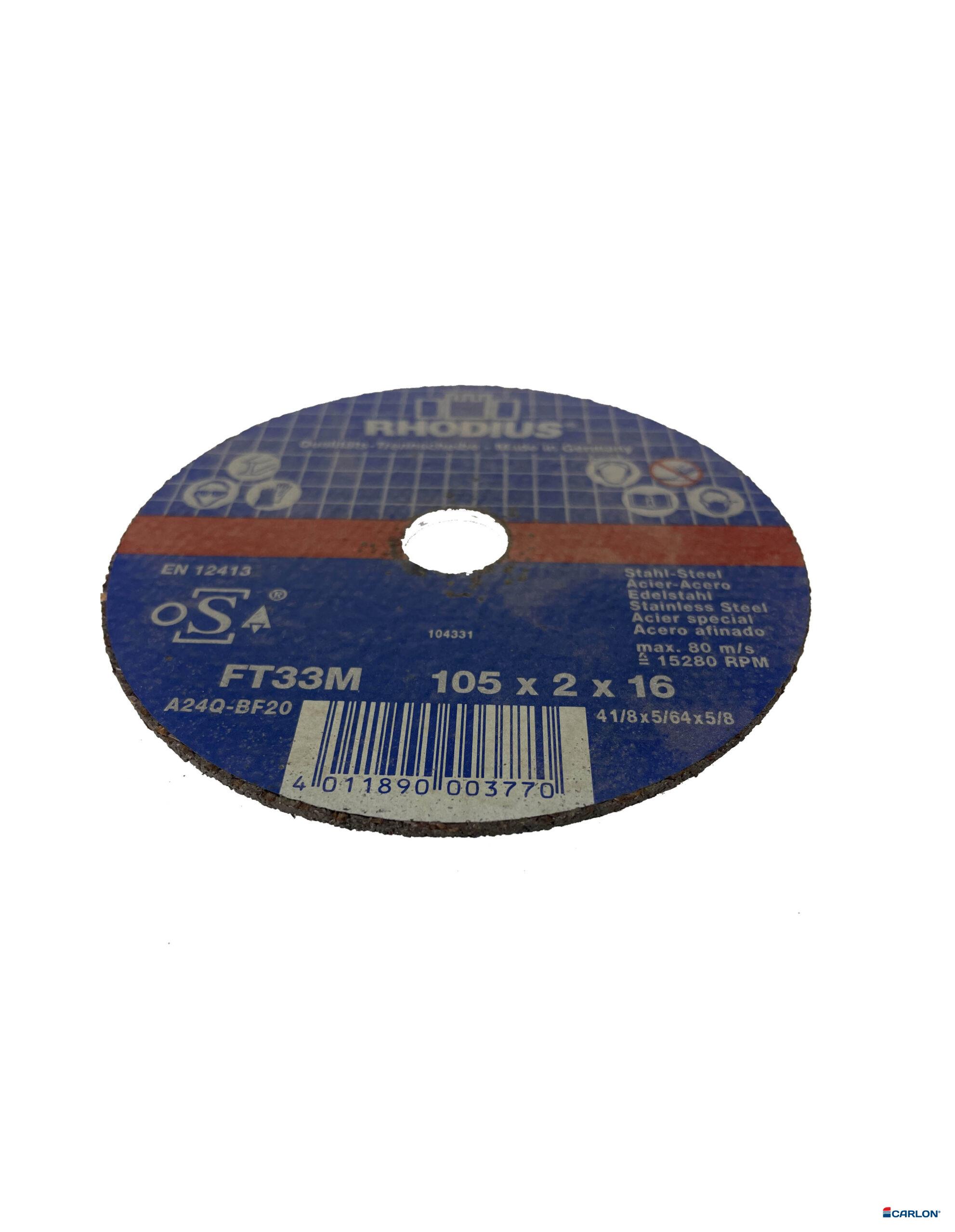 Doorslijpschijf metaal 105x2,0x16,0mm