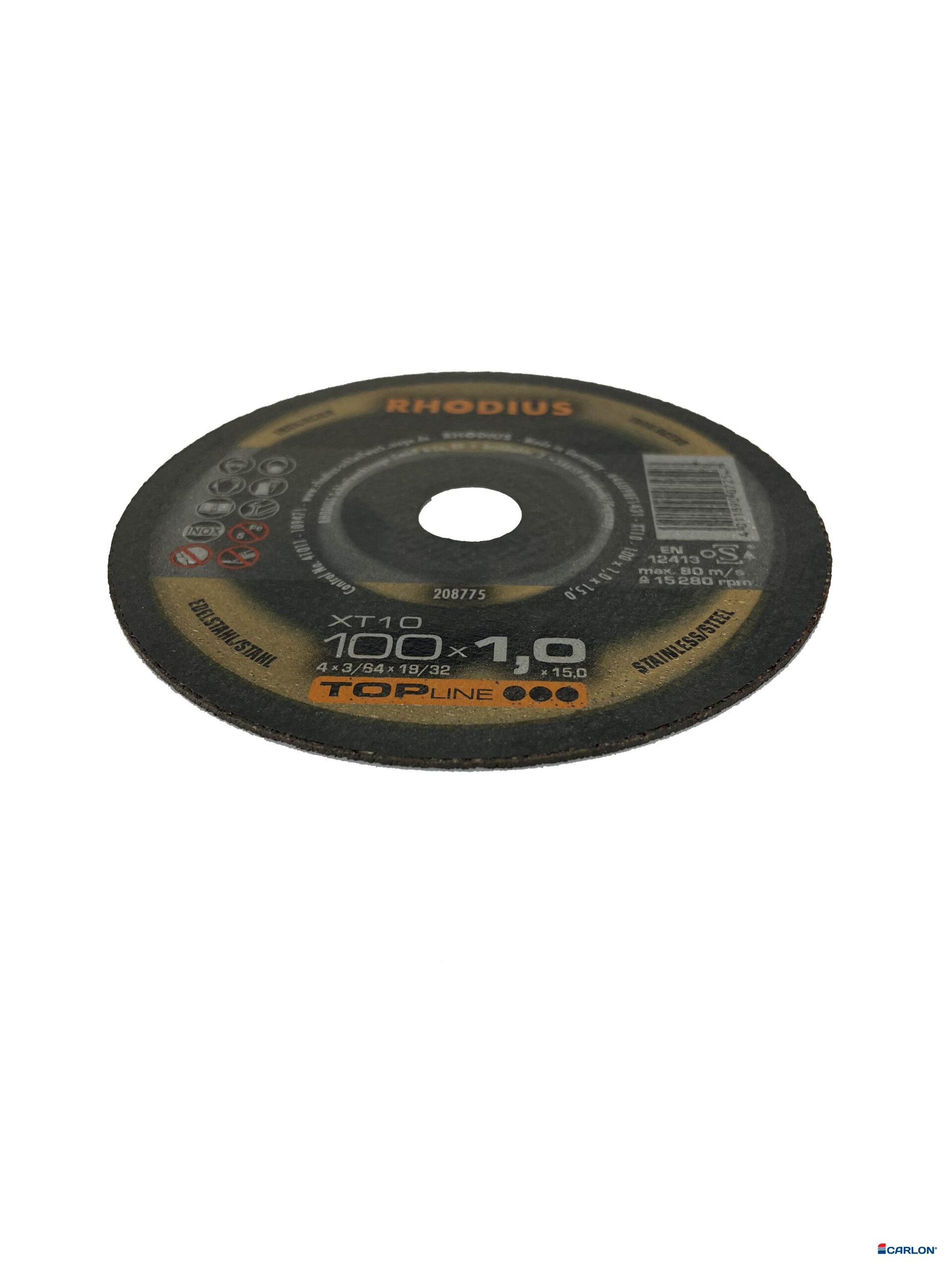 Doorslijpschijf RVS 105x1,0x10,0mm (Rhodius) - Afbeelding 2