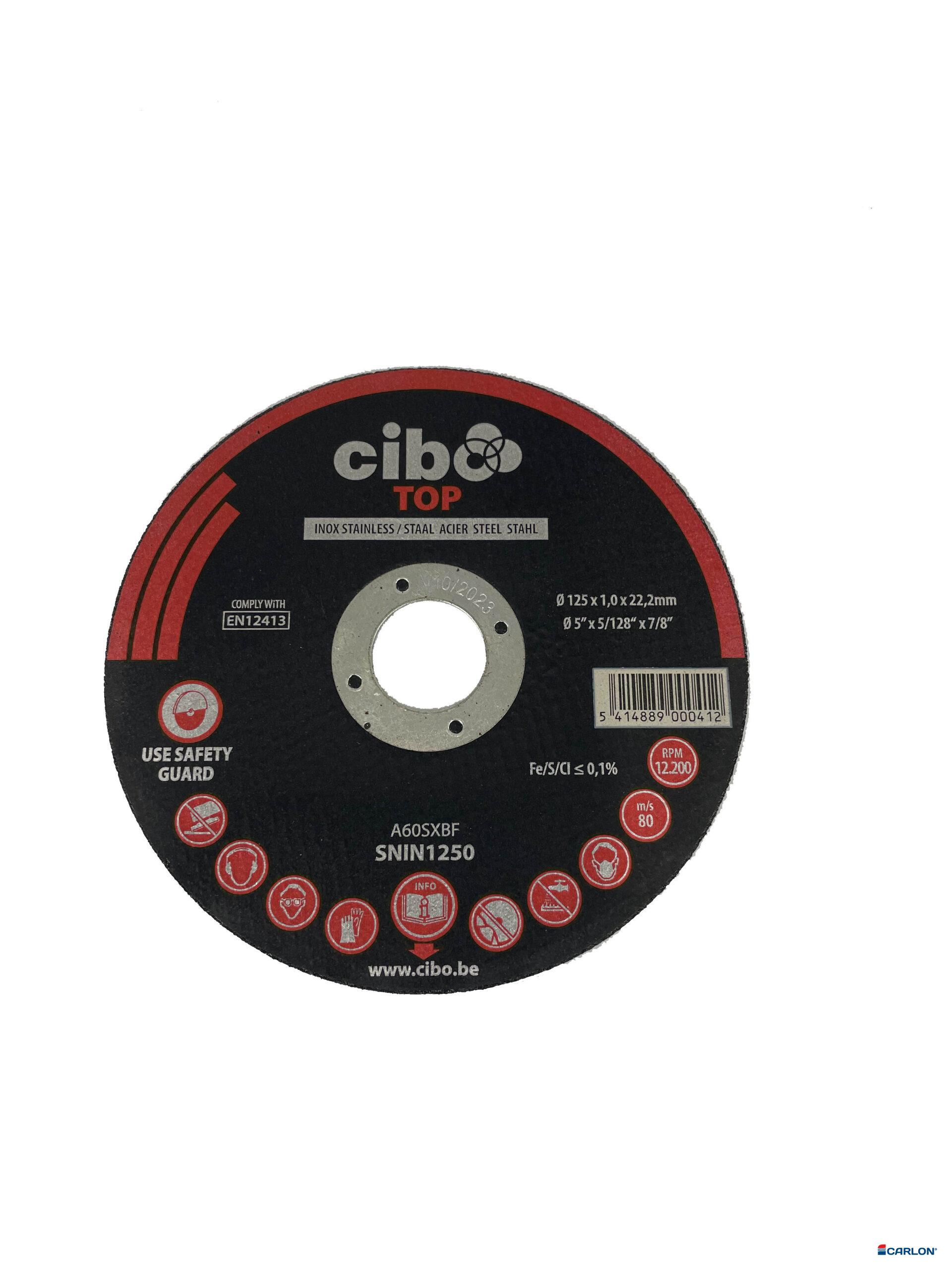 Doorslijpschijf RVS Flexon 125x1,0x22,23mm