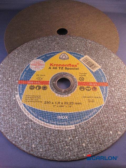 Doorslijpschijf RVS 230x1,9x22,23mm