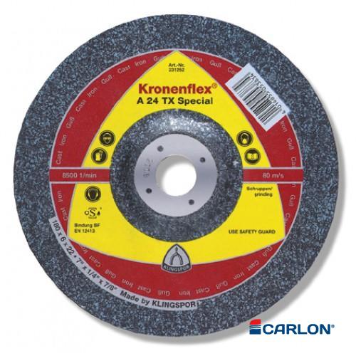 Afbraamschijf RVS 125x6x22,23mm A24S