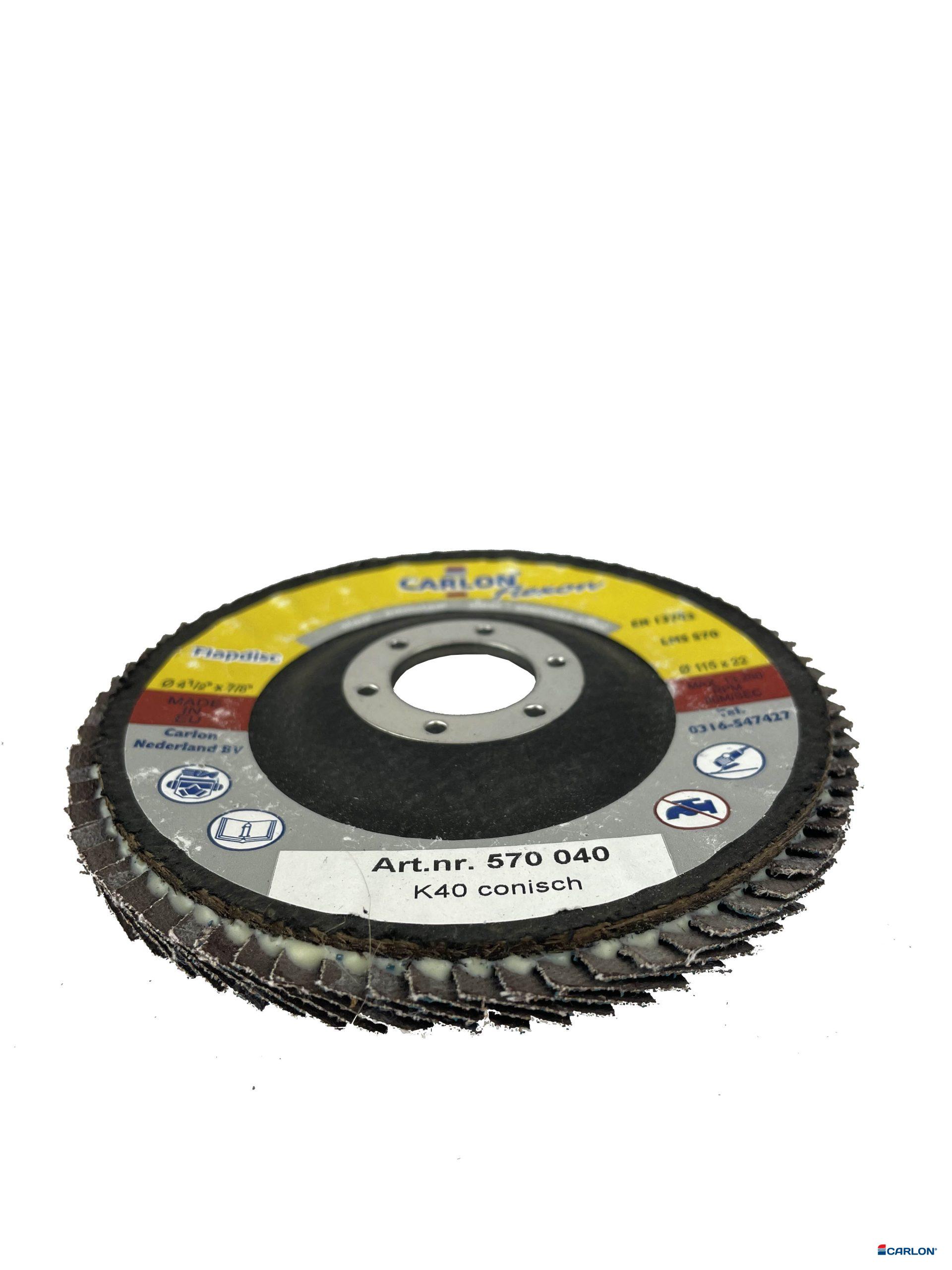 Lamellenschijf 115mm konisch Flexon Zirkon k40 - Afbeelding 4