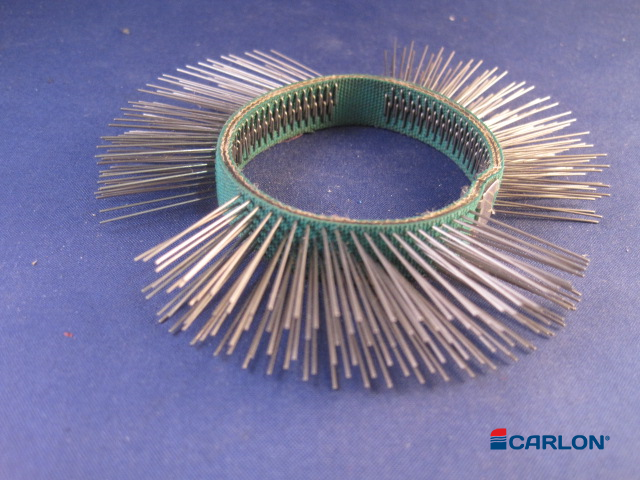 Borstelband 11mm groen fijn - Afbeelding 2