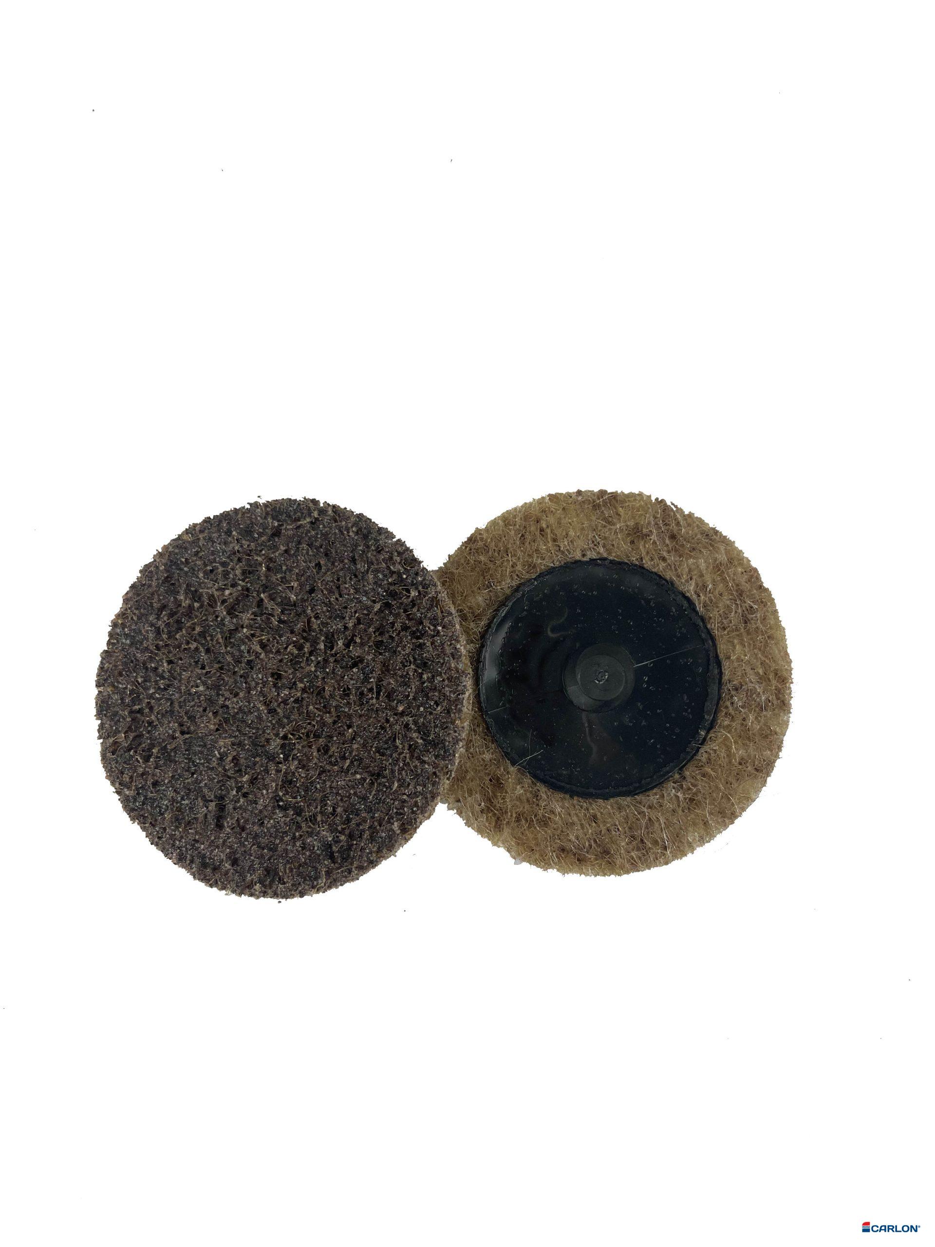 Mini-disc vlies 50mm grof Carloc (bruin)