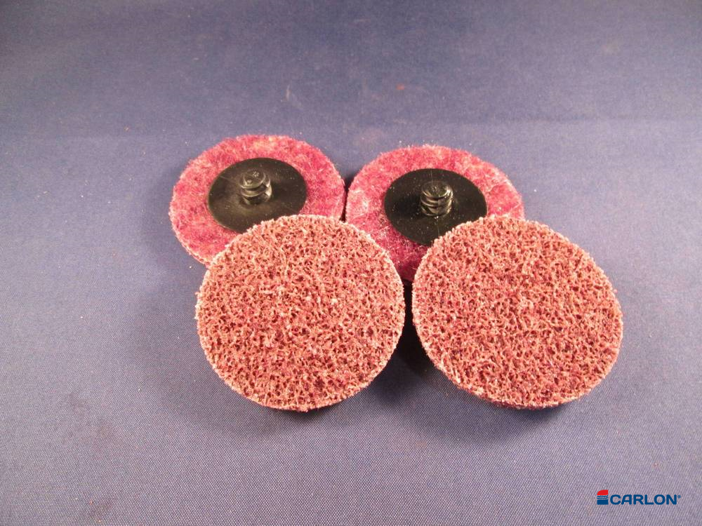 Mini-disc vlies 50mm middel Carloc (rood) - Afbeelding 2