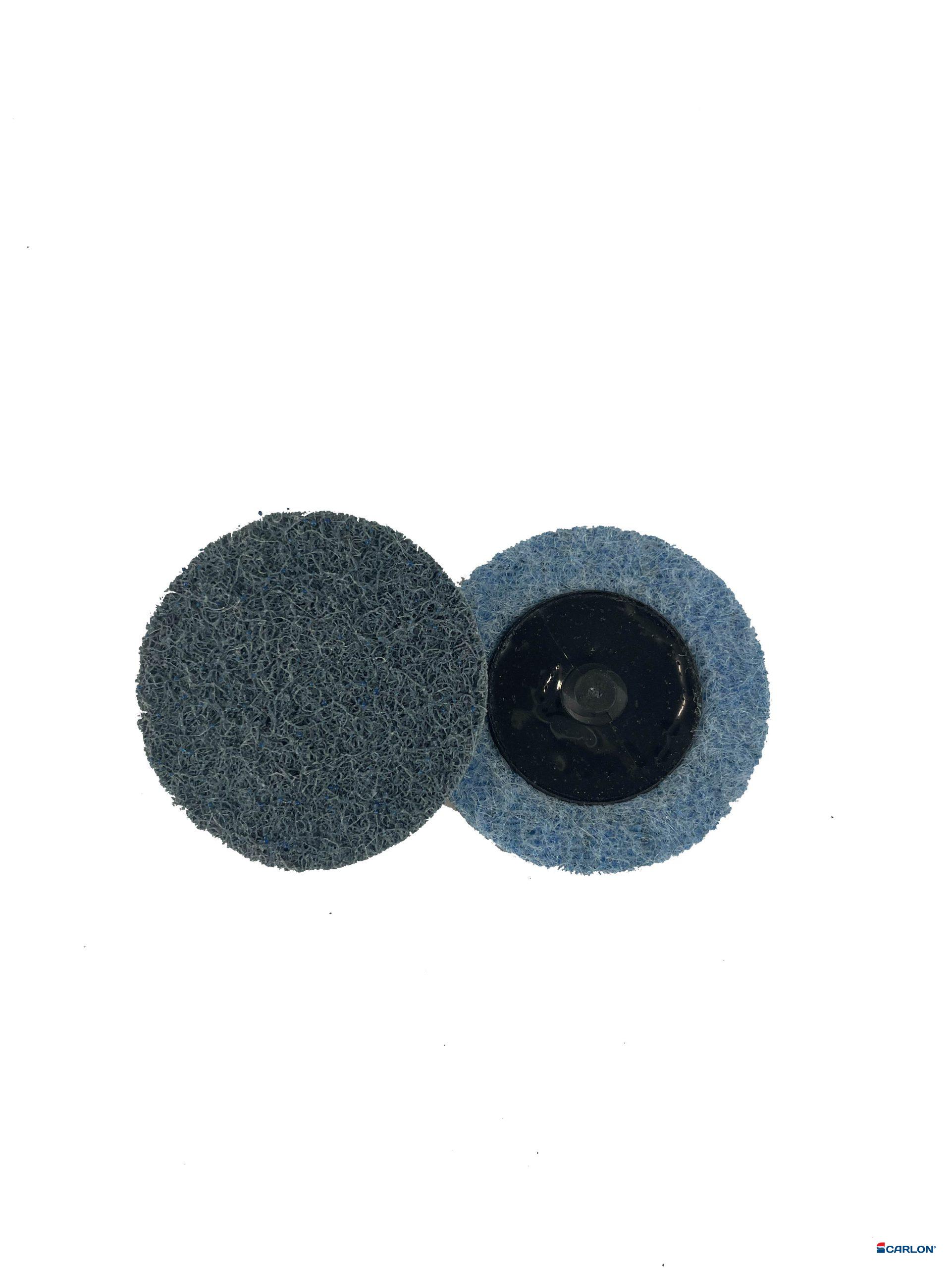 Mini-disc vlies 50mm fijn Carloc (blauw)