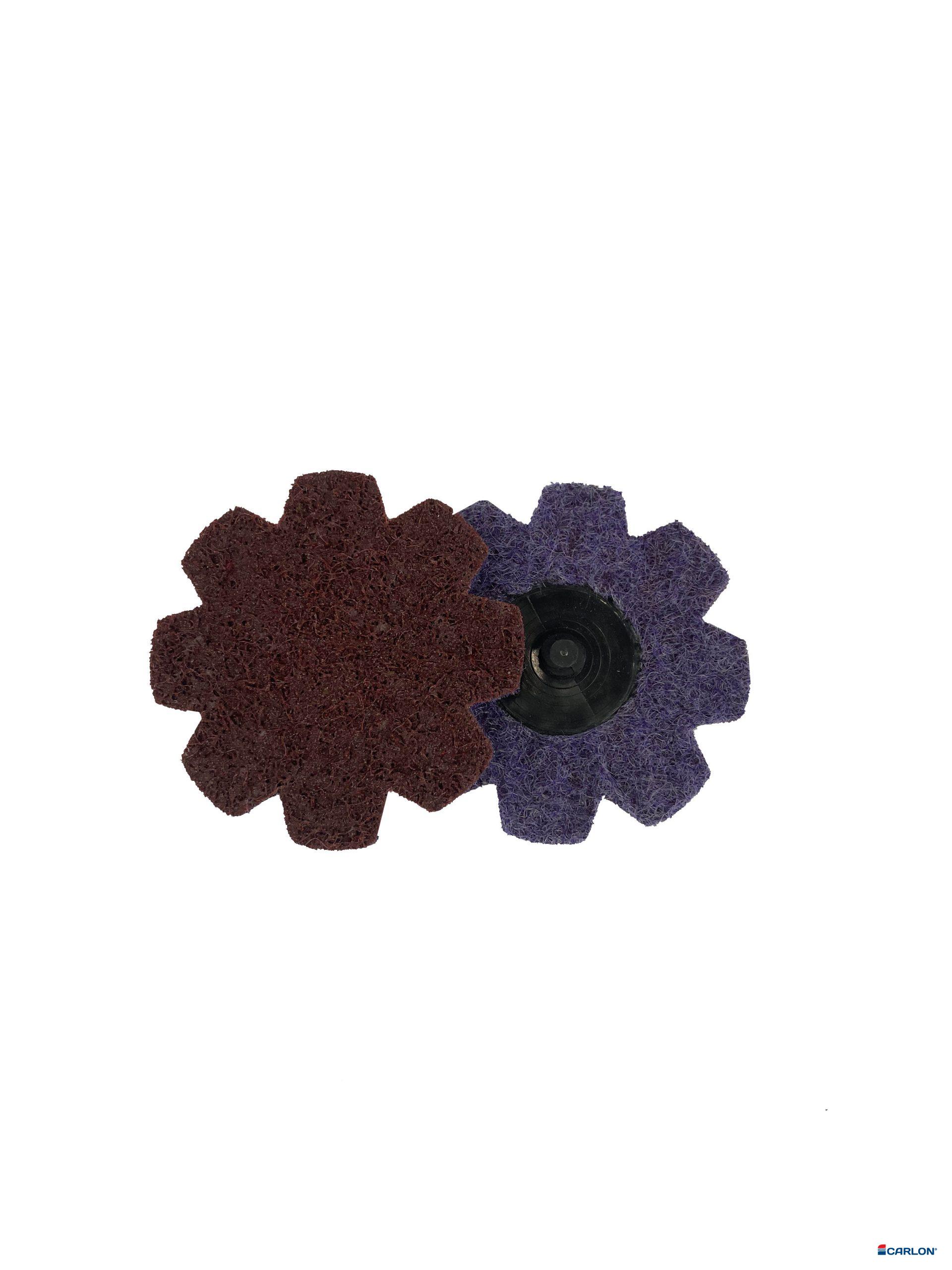 Mini-disc vlies Star HD 76mm medium Carloc rood