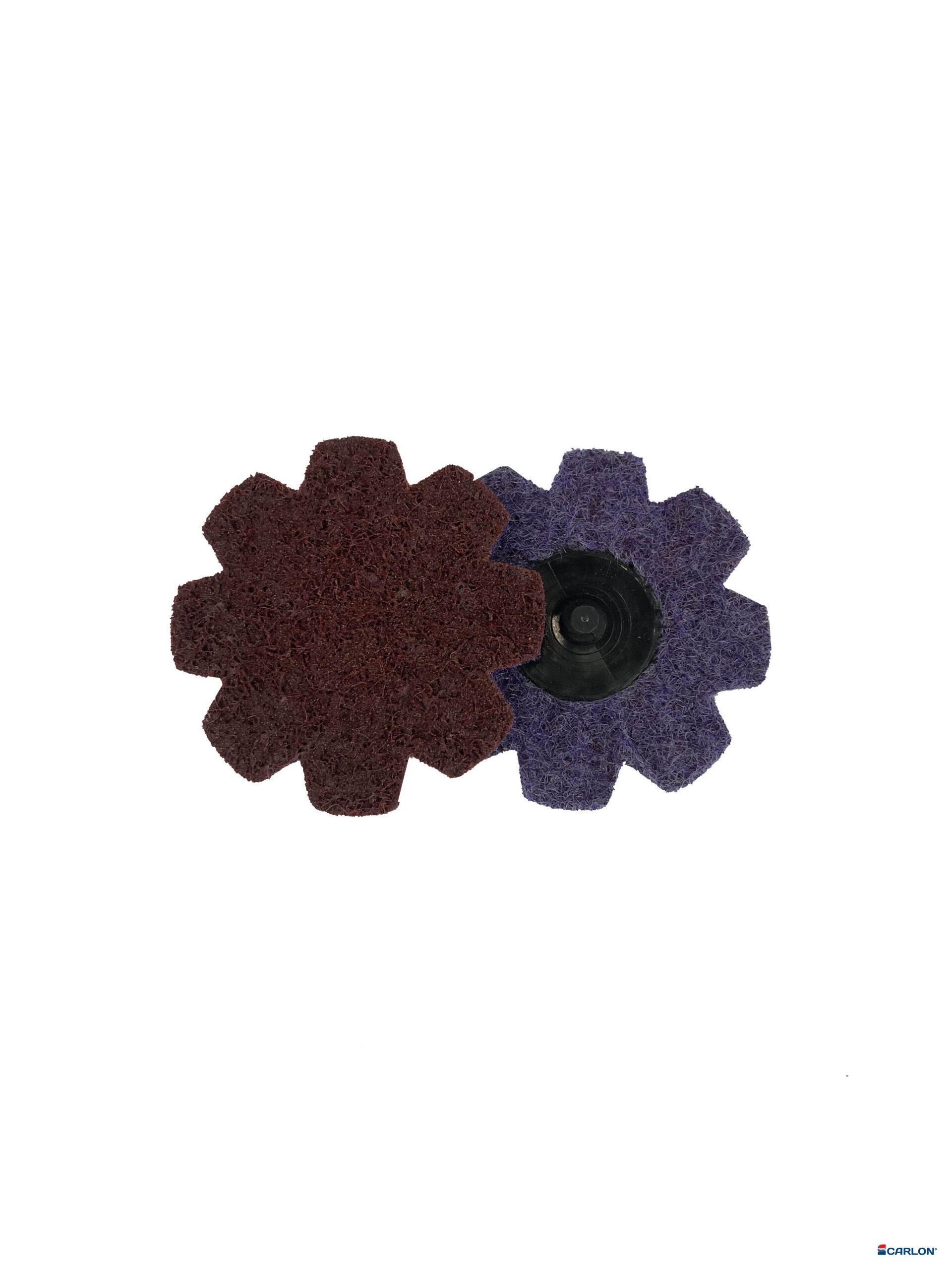 Mini-disc vlies Star HD 76mm medium Carloc rood