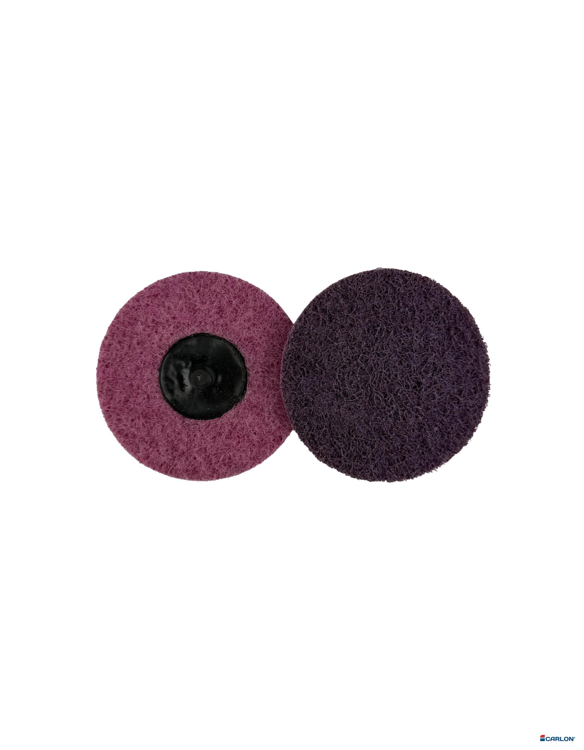 Mini-disc vlies 76mm middel Carloc (rood)