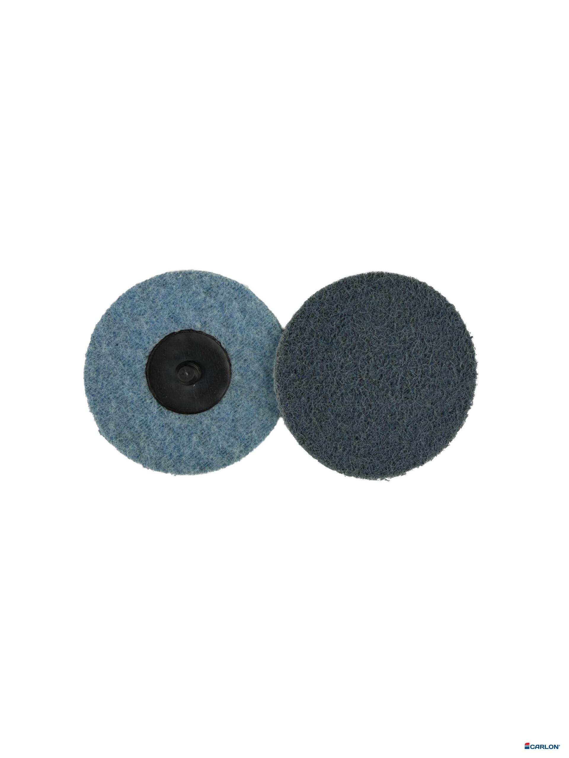 Mini-disc vlies 76mm fijn Carloc (blauw)