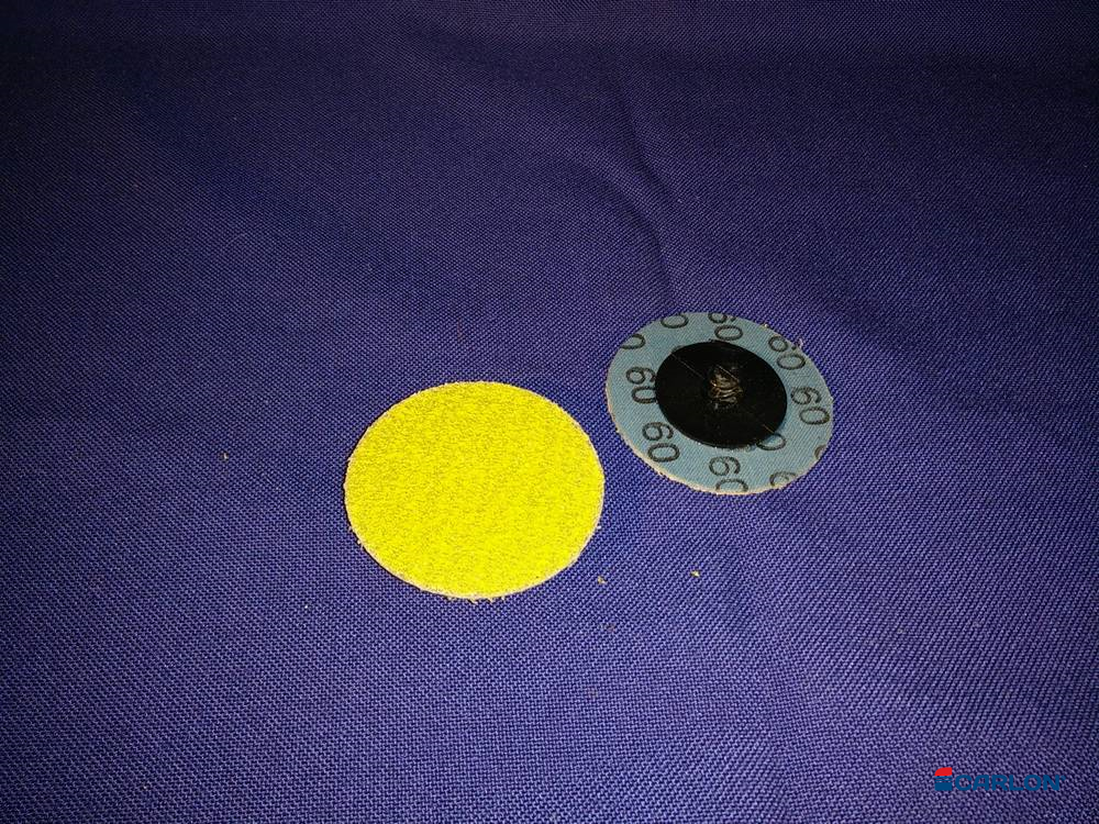 Mini-disc fiber 50mm Ceramic tbv alu k120 Carloc (50st) - Afbeelding 2