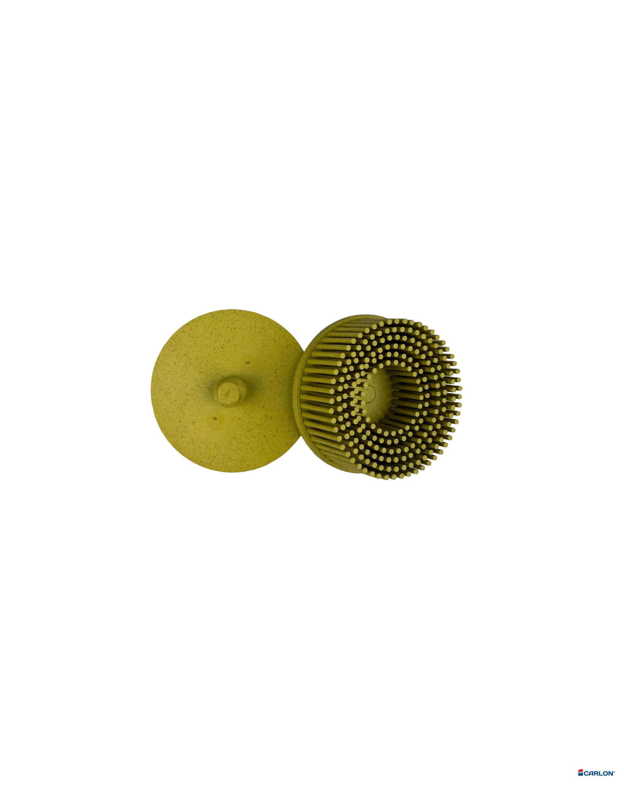 Bristle disc 50mm Carloc k80 geel