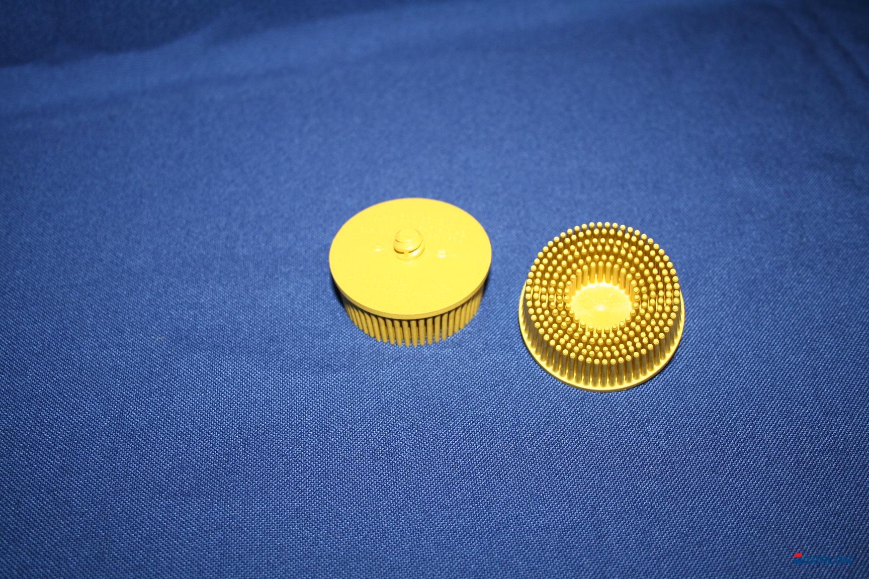 Bristle disc 50mm Carloc k80 geel
