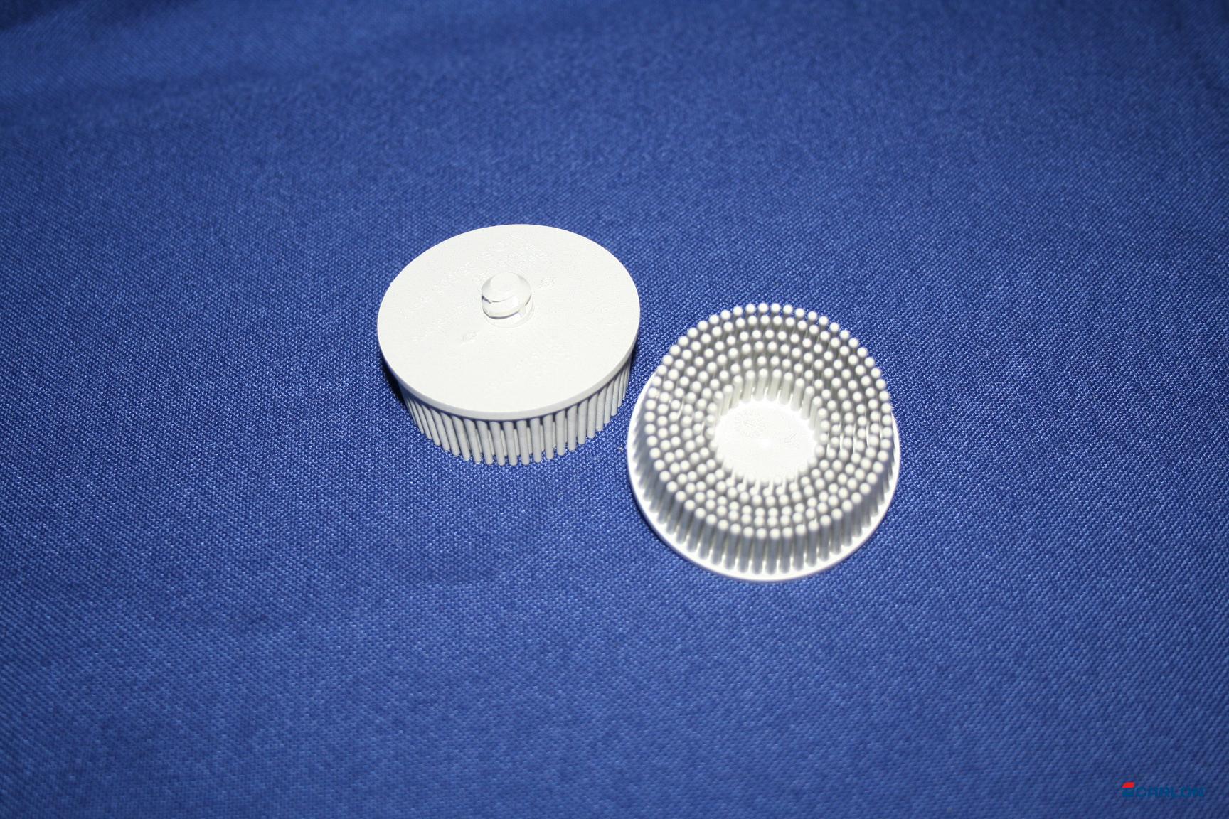 Bristle disc 50mm Carloc k120 wit