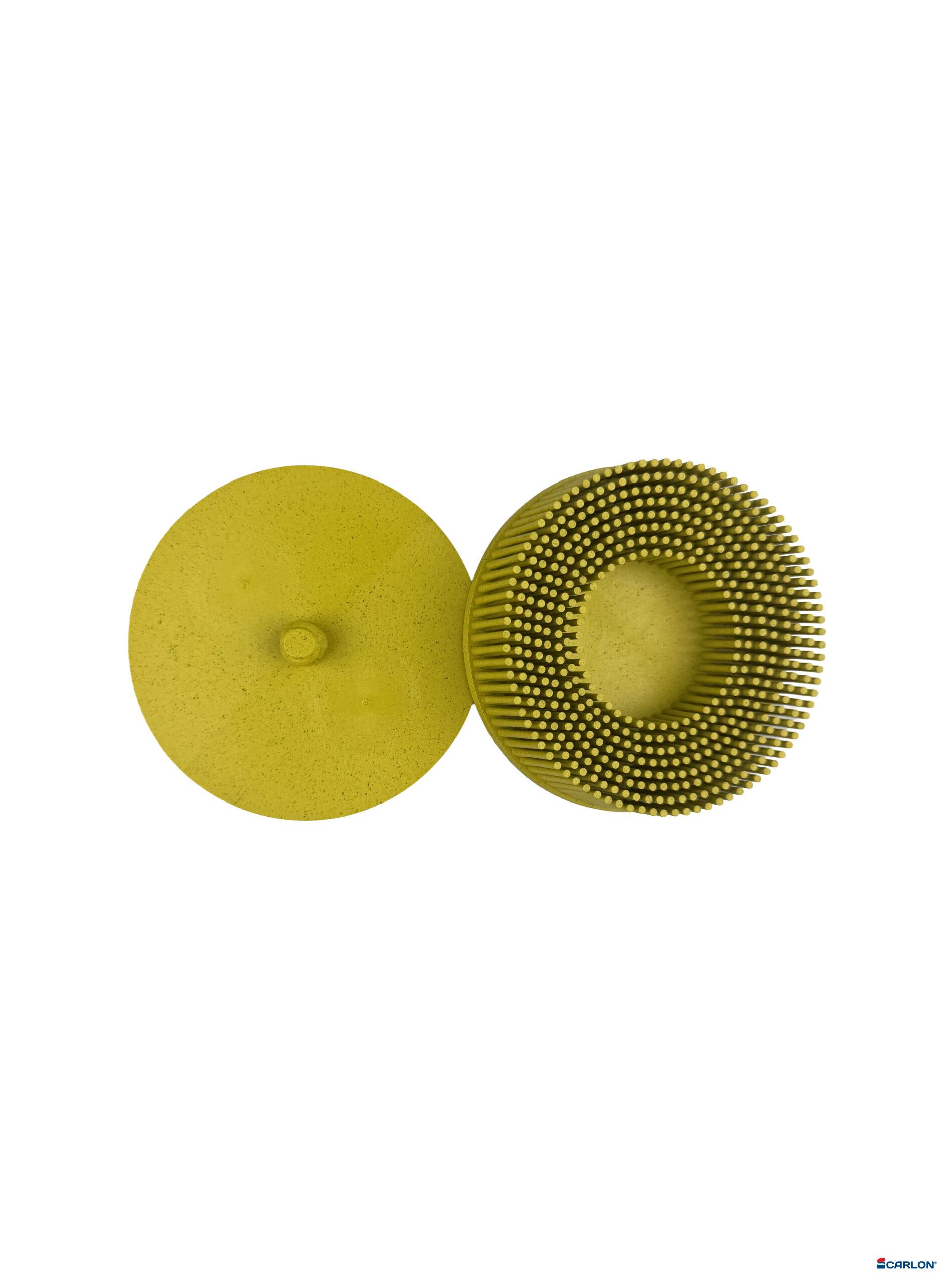 Bristle disc 76mm Carloc k80 geel